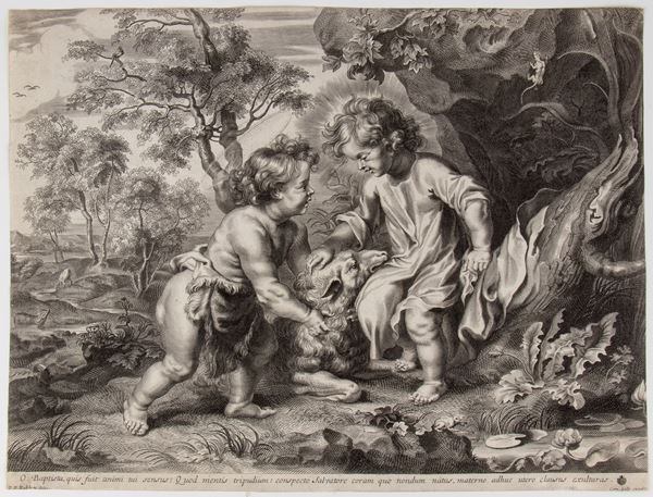 Il Bambino Gesù e San Giovannino, da Pieter Paul Rubens
