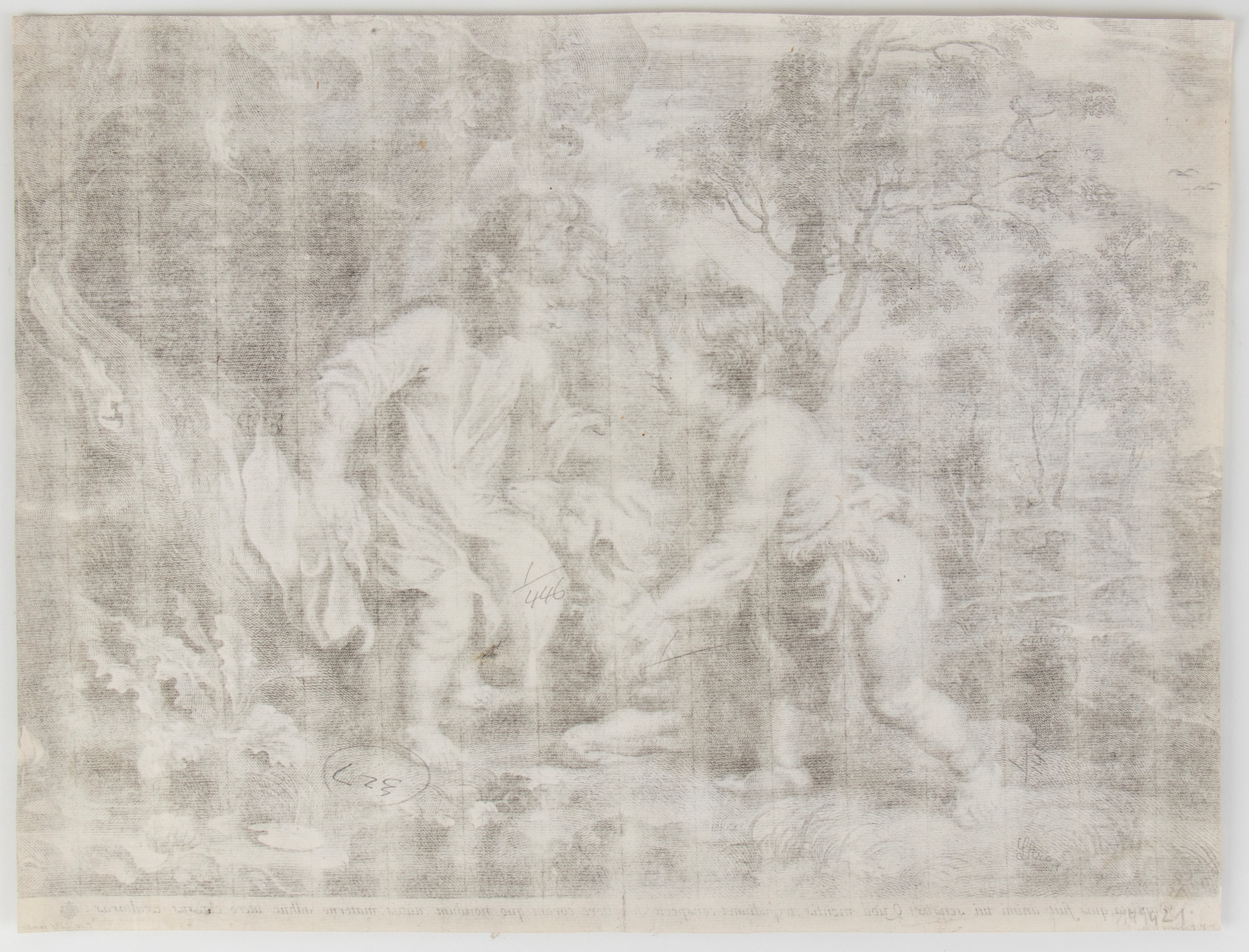 Cornelis Galle i - Il Bambino Gesù e San Giovannino (da Pieter Paul Rubens), bulino