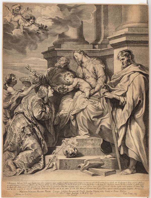 Saint Rosalia, after Anthony van Dyck