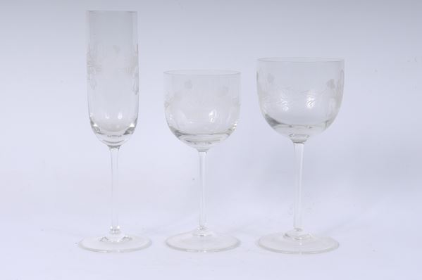 Set of twenty-four glasses