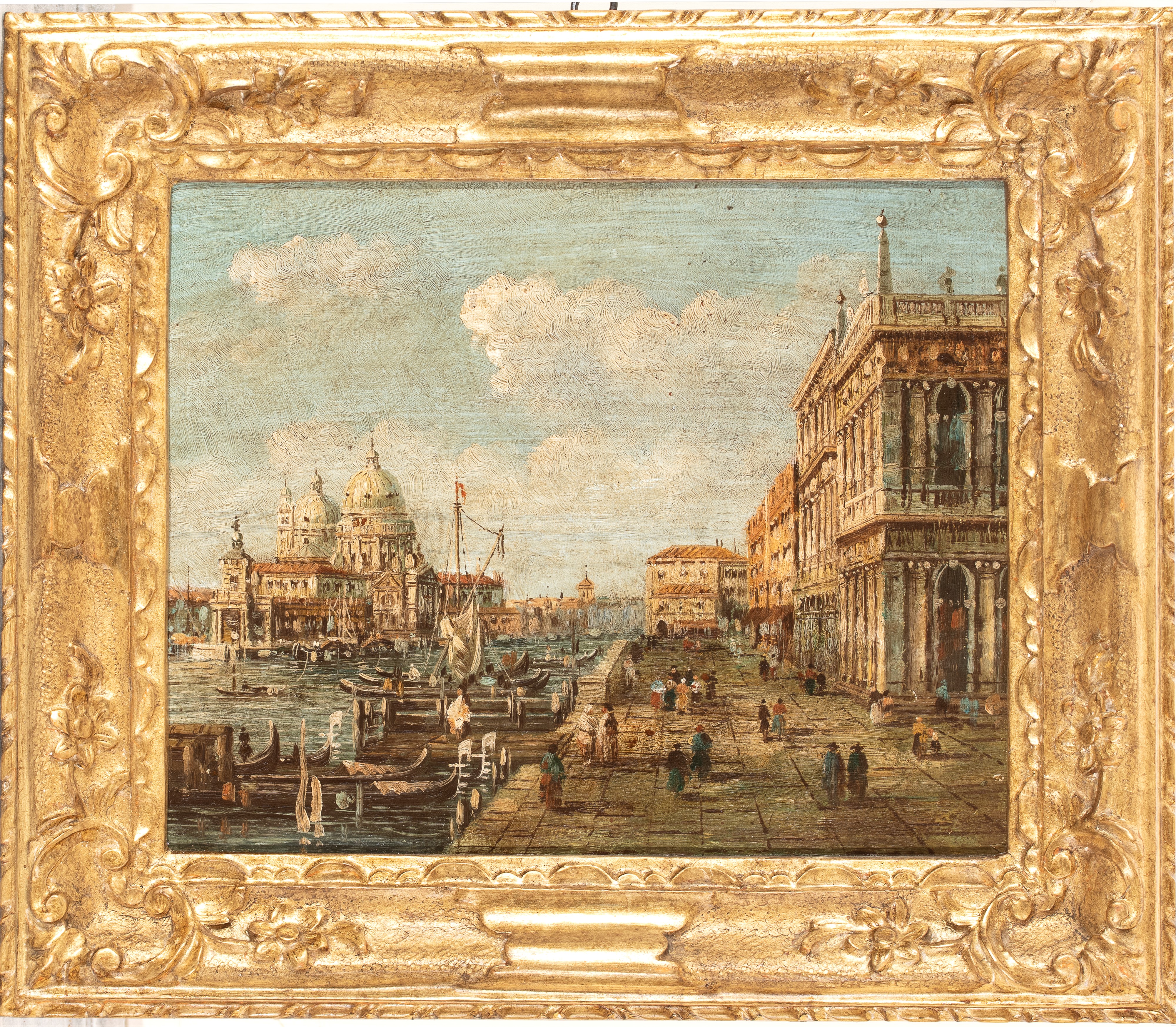 Giovanni Antonio Canal Detto il Canaletto - Vedute veneziane su rame (coppia di dipinti)