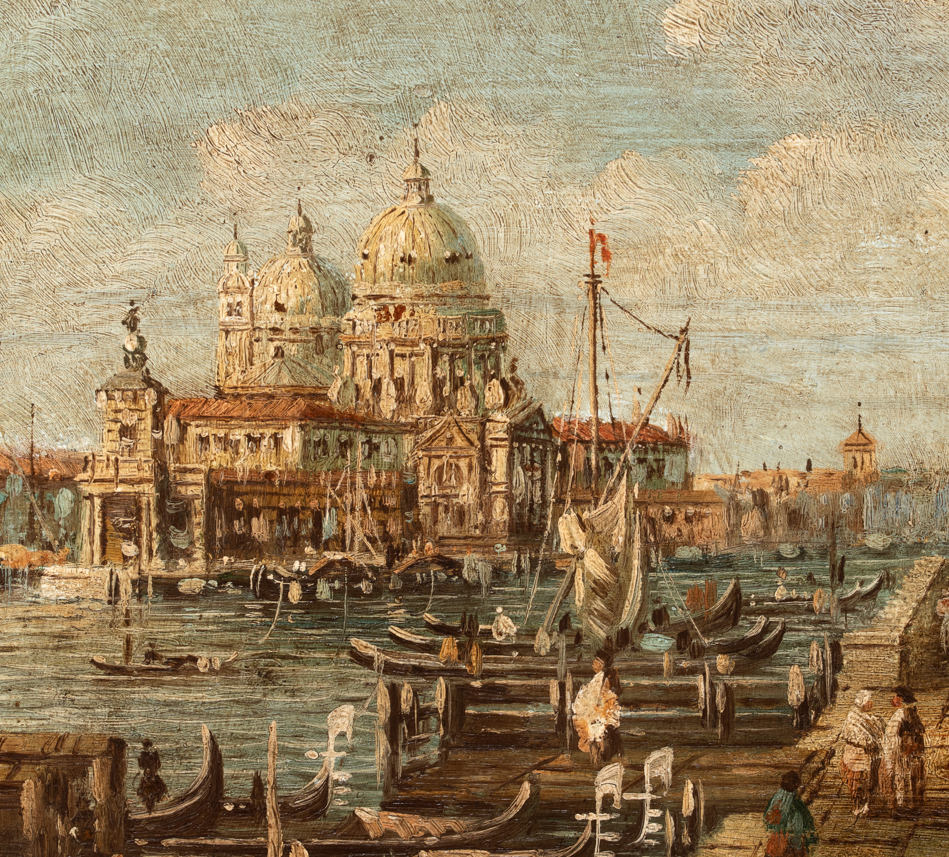 Giovanni Antonio Canal Detto il Canaletto - Vedute veneziane su rame (coppia di dipinti)