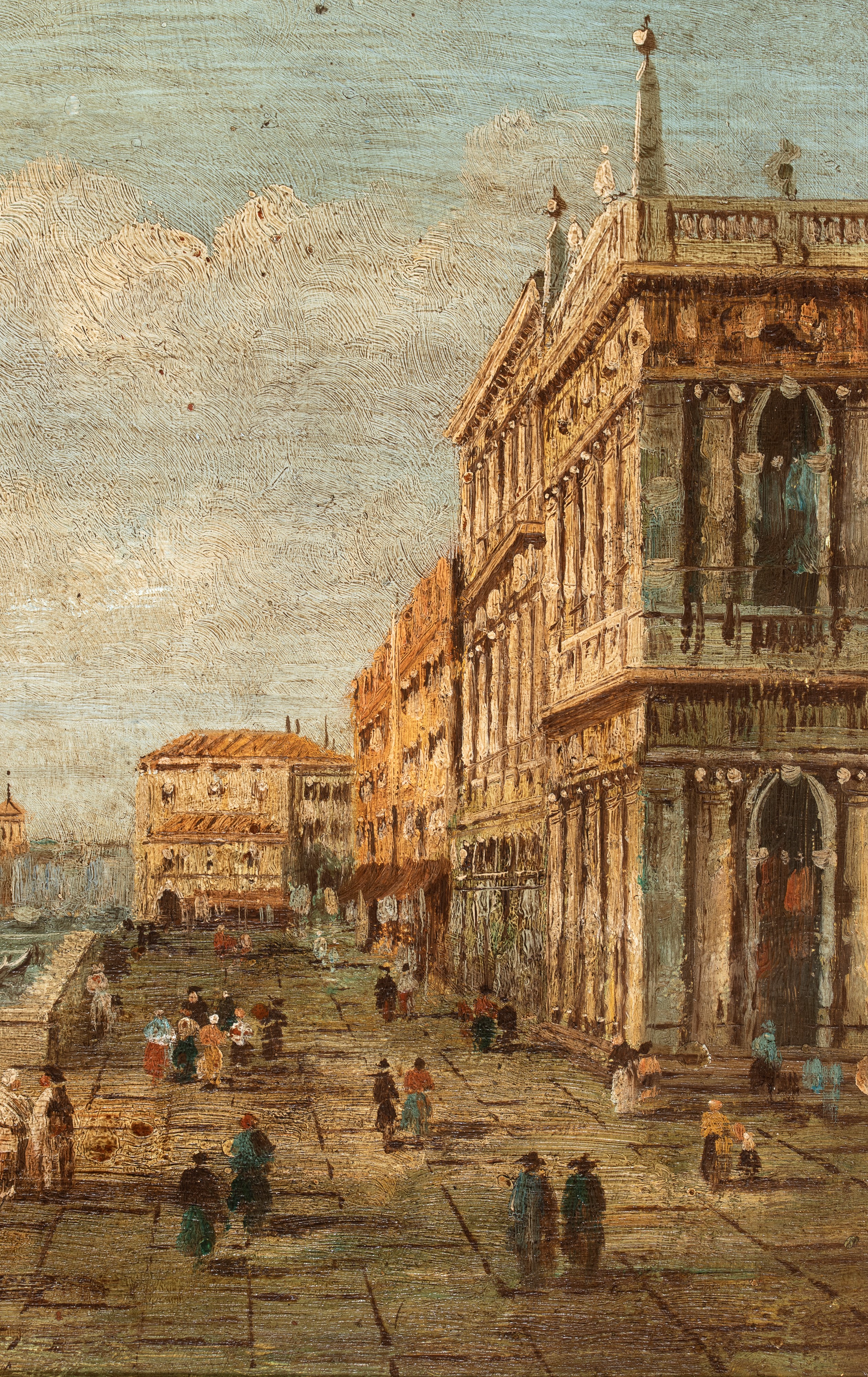 Giovanni Antonio Canal Detto il Canaletto - Vedute veneziane su rame (coppia di dipinti)