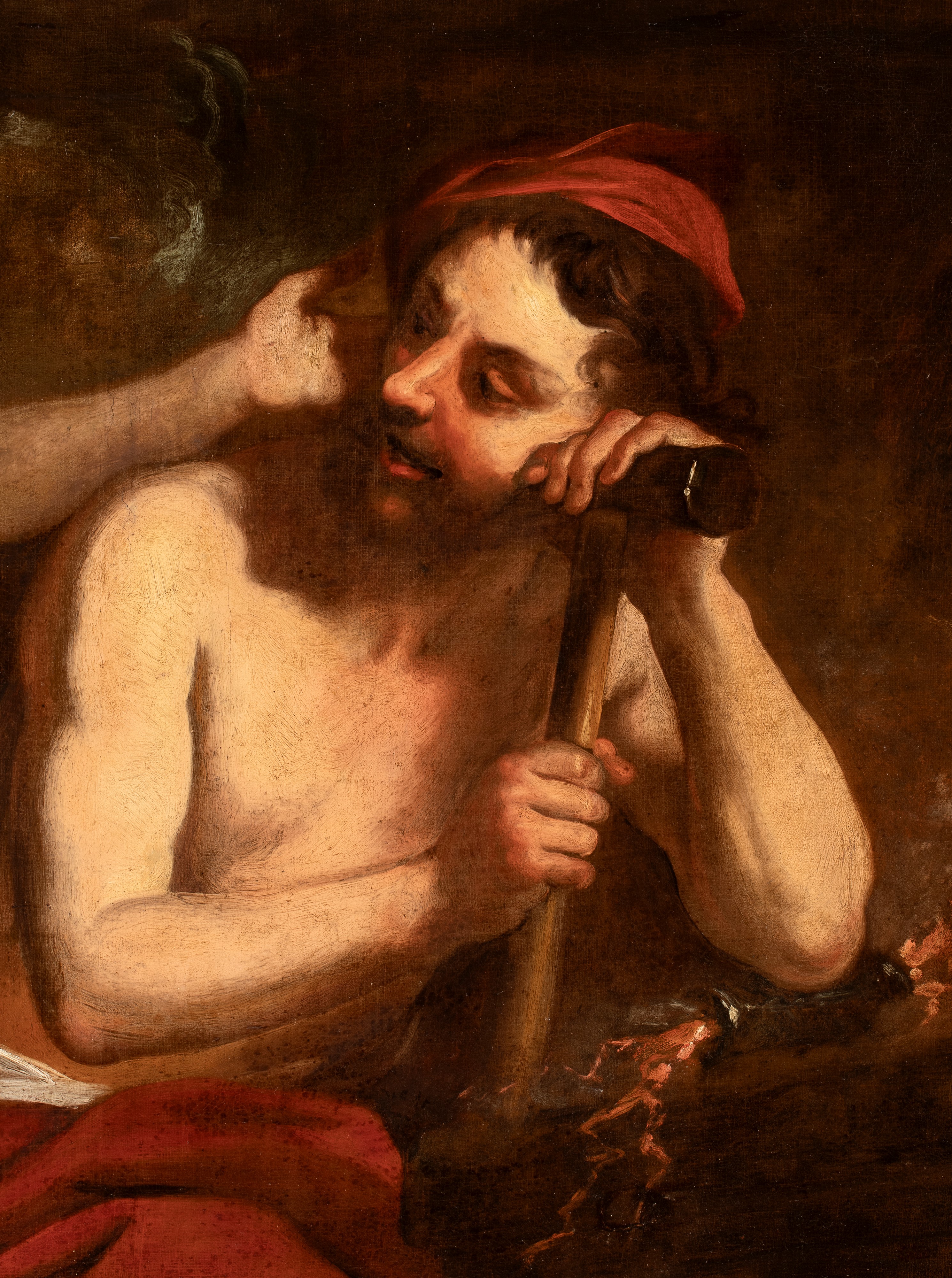 Artista Francese, XVIII Secolo - Venere nella fucina di Vulcano, olio su tela