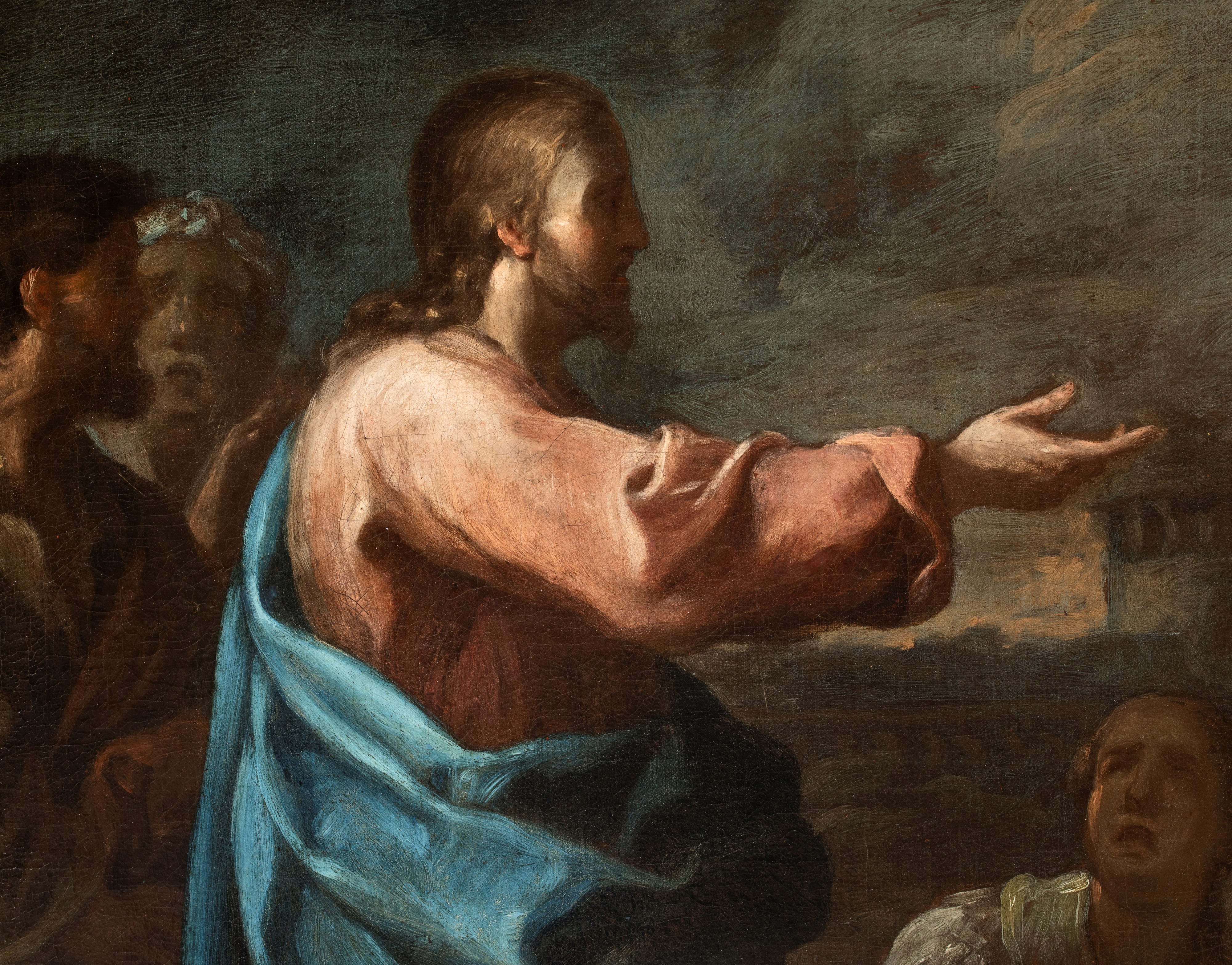 Artista Napoletano, XVIII Secolo - Resurrezione di Lazzaro, olio su tela