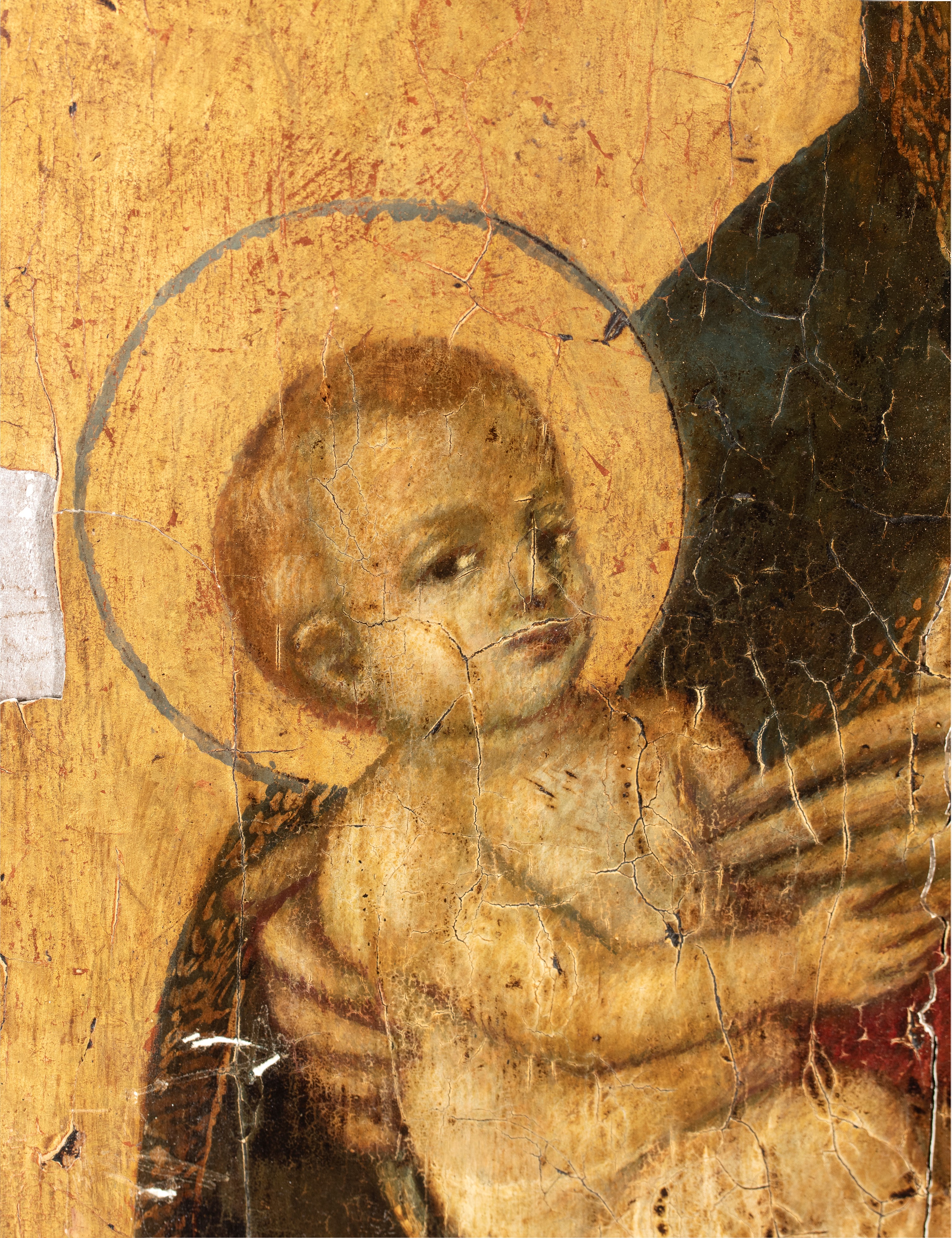 Pittura Toscana, XV Secolo - Madonna con Bambino, tempera su tavola (XIX-XX secolo)