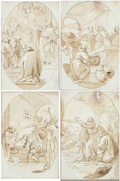 Artista centro-italiano del XVIII secolo, Vita di San Francesco