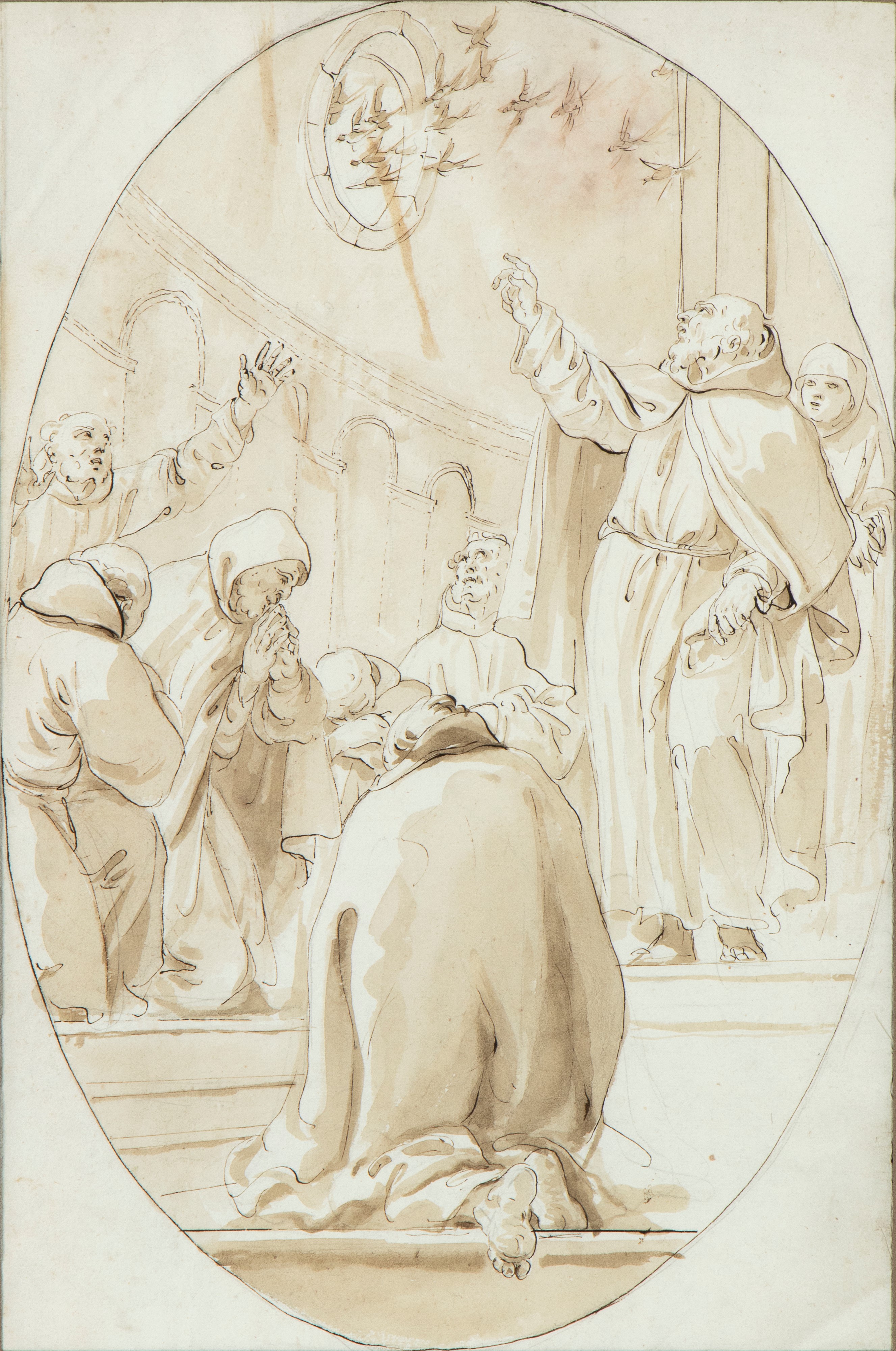 Artista centro-italiano del XVIII secolo, Vita di San Francesco