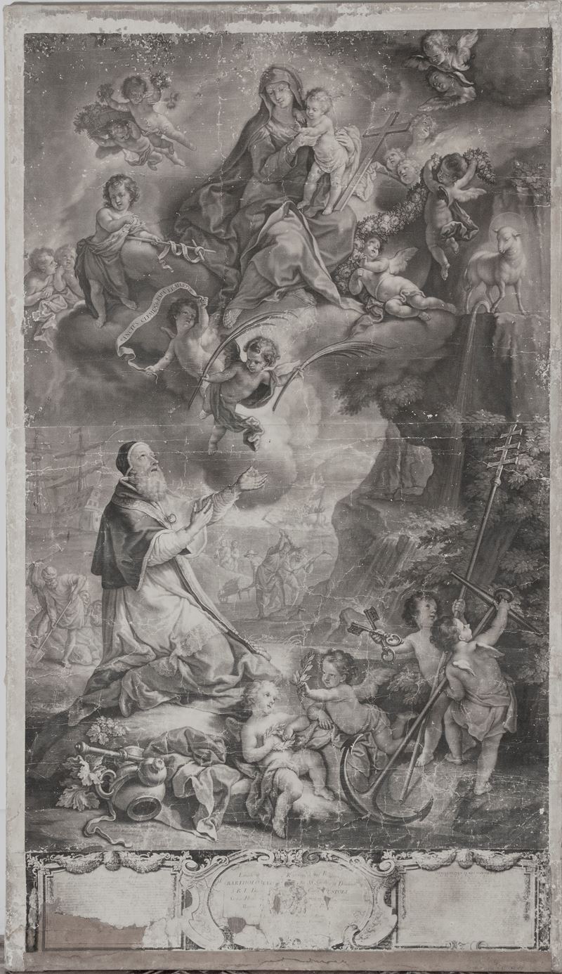 Gottlieb Heiss - Papa Clemente (da Johann Evangelist Holzer), mezzatinta