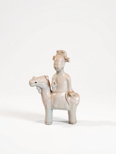 Figura equestre, porcellana Qingbai (prob. dinastia Song, X-XII secolo o successiva)