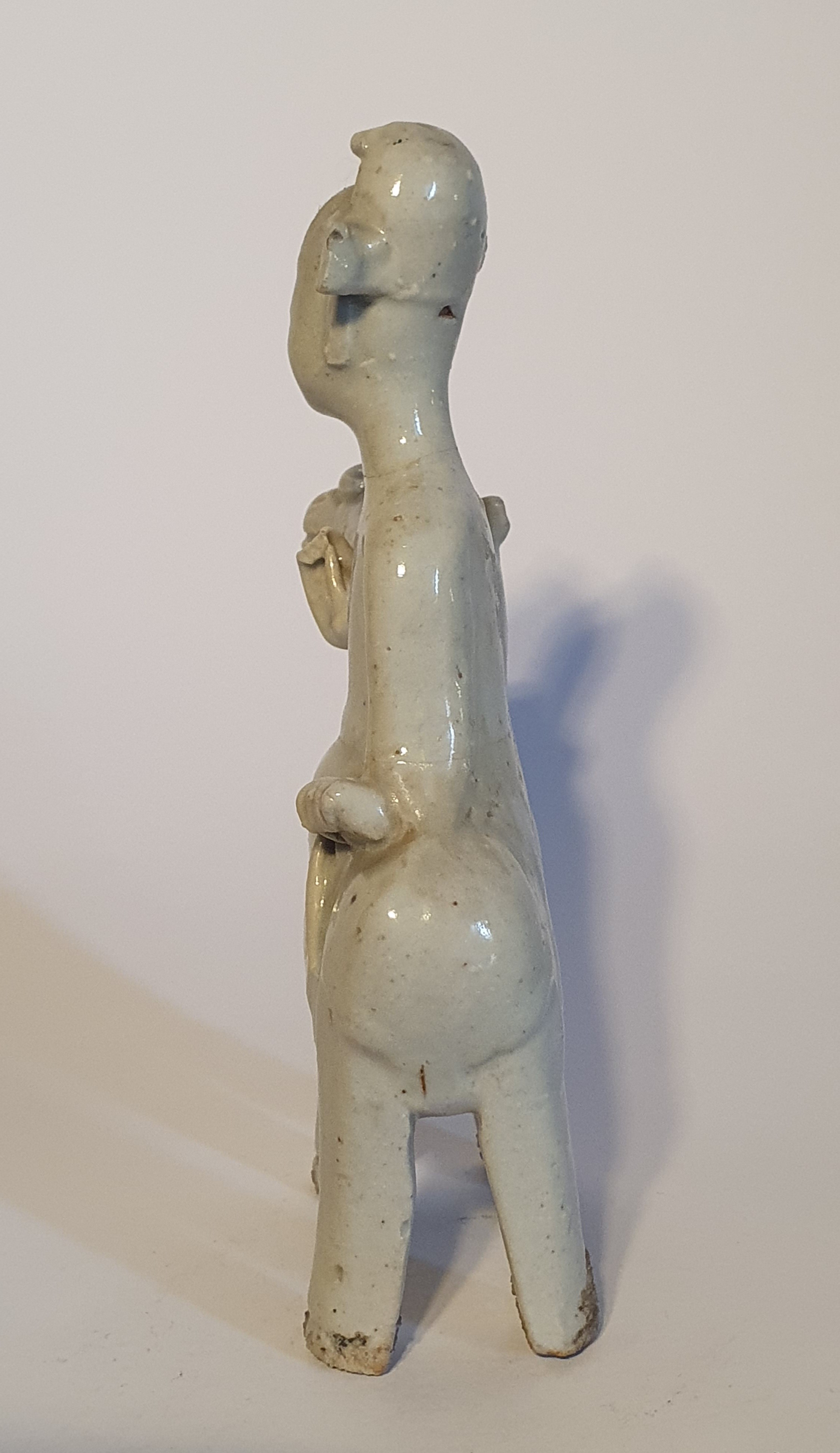 Figura equestre, porcellana Qingbai (prob. dinastia Song, X-XII secolo o successiva)