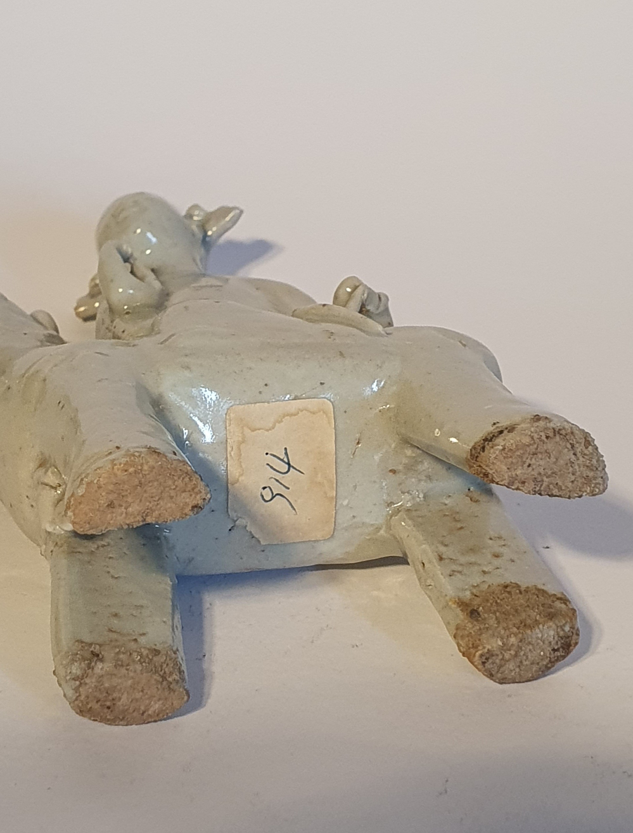 Figura equestre, porcellana Qingbai (prob. dinastia Song, X-XII secolo o successiva)