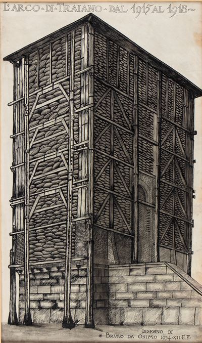 Bruno da Osimo (Bruno Marsili), L’arco di Traiano dal 1915 al 1918