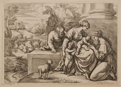 Il Matrimonio mistico di Santa Caterina (da Annibale Carracci)
