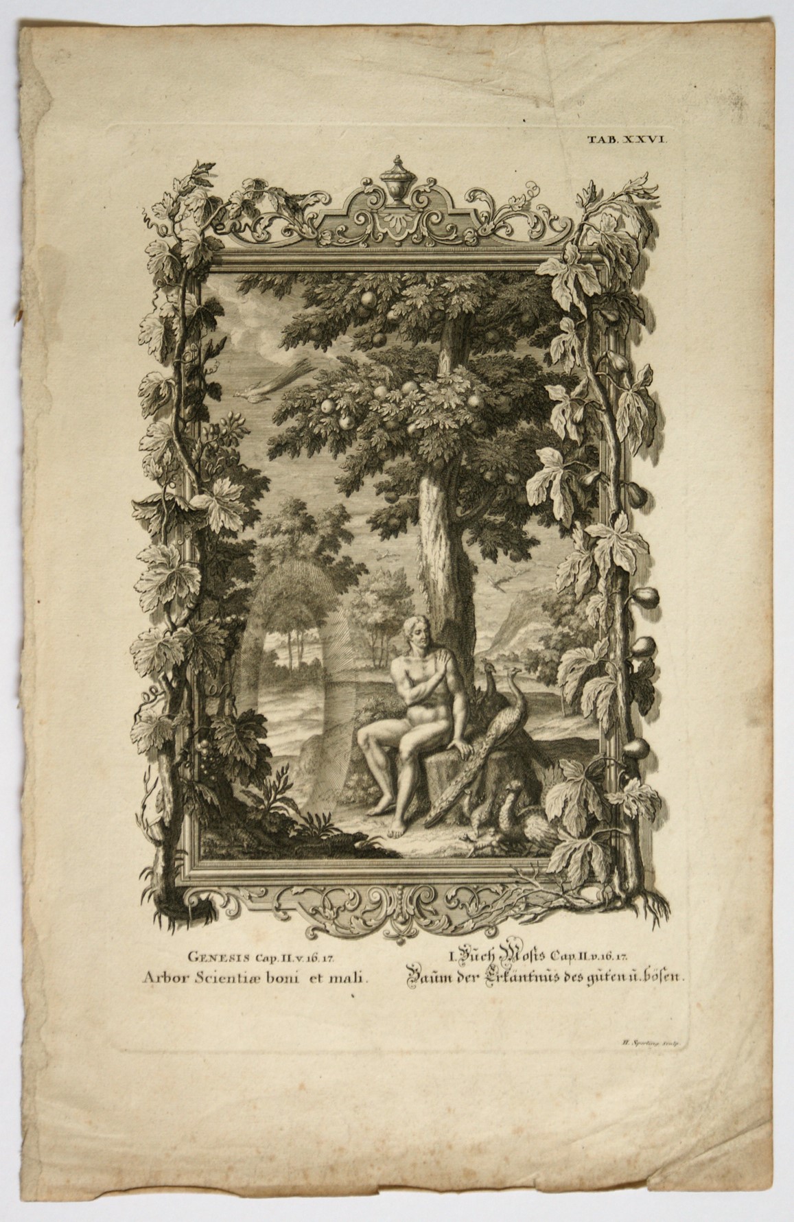 Nicolas Henri Tardieu - Adam e Eva repris de leur péché (da Domenichino)