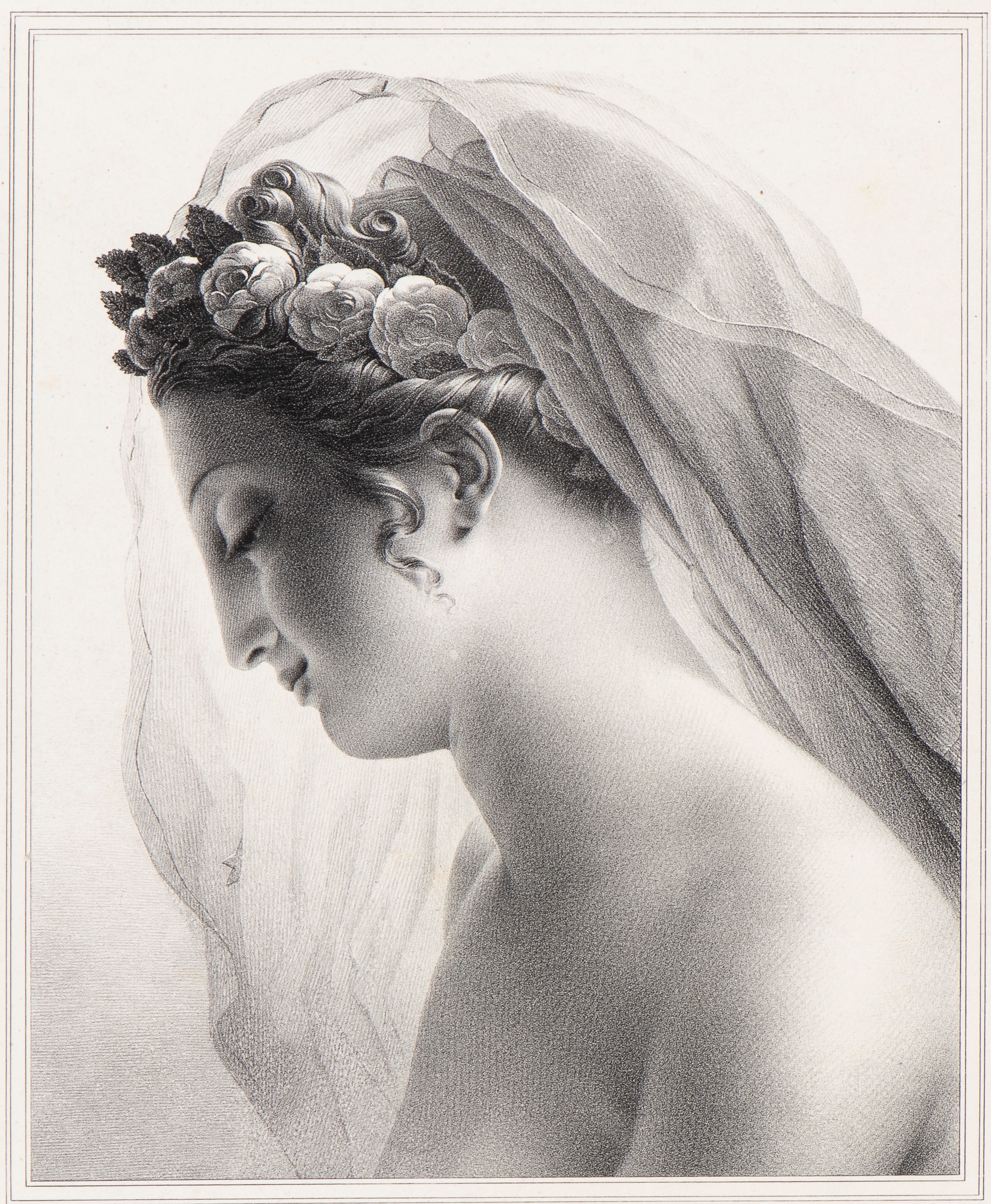 Mademoiselle Bès - Jeune Troyenne, litografia