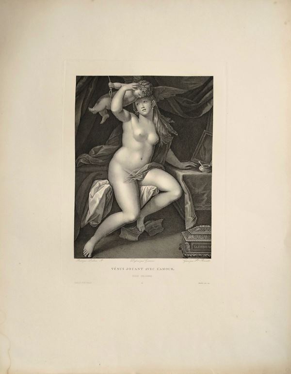 Vénus jouant avec l'Amou, after Palma il giovane