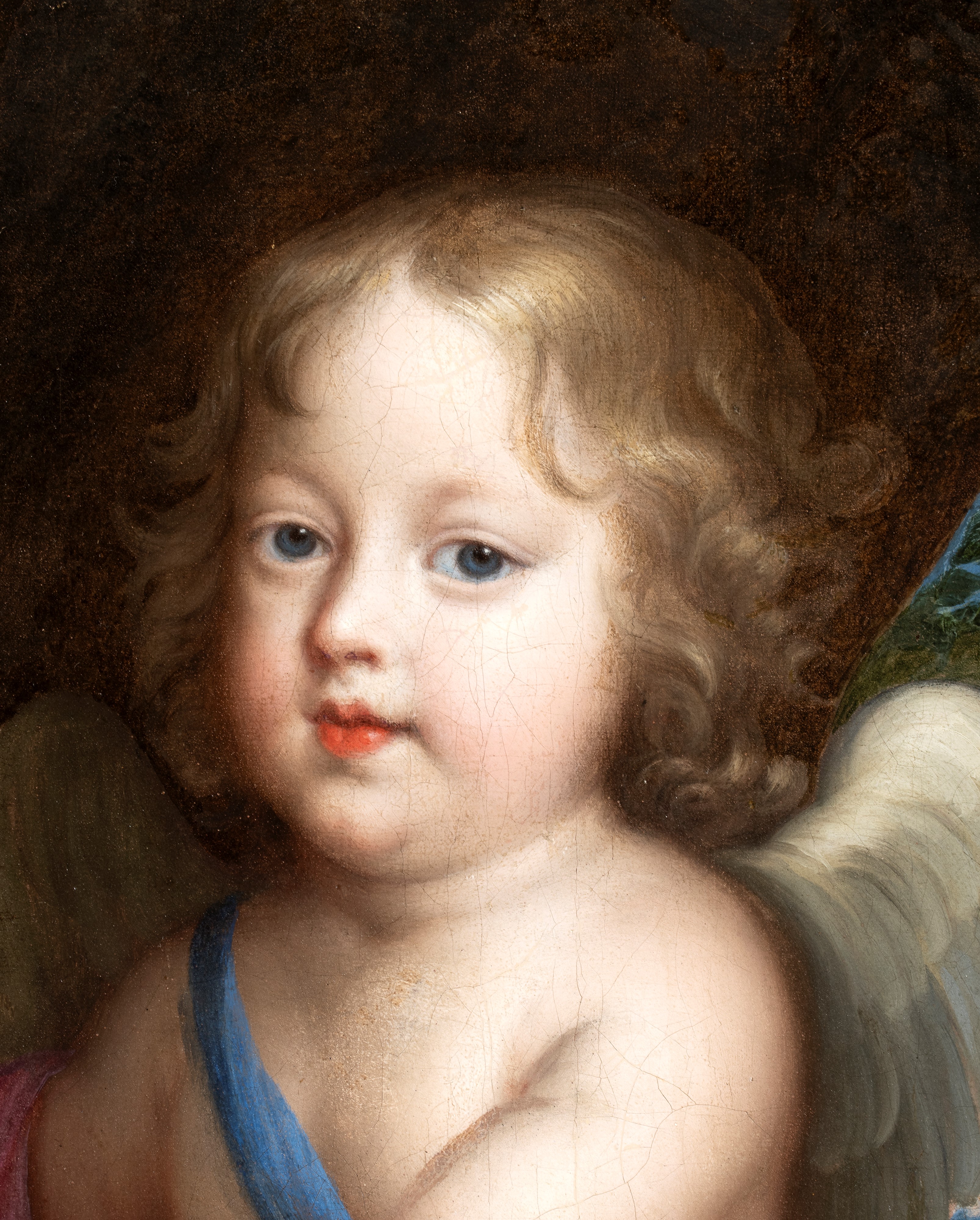 Jean Nocret - Ritratto di Marie Anne de Bourbon nei panni di Amore, olio su tela
