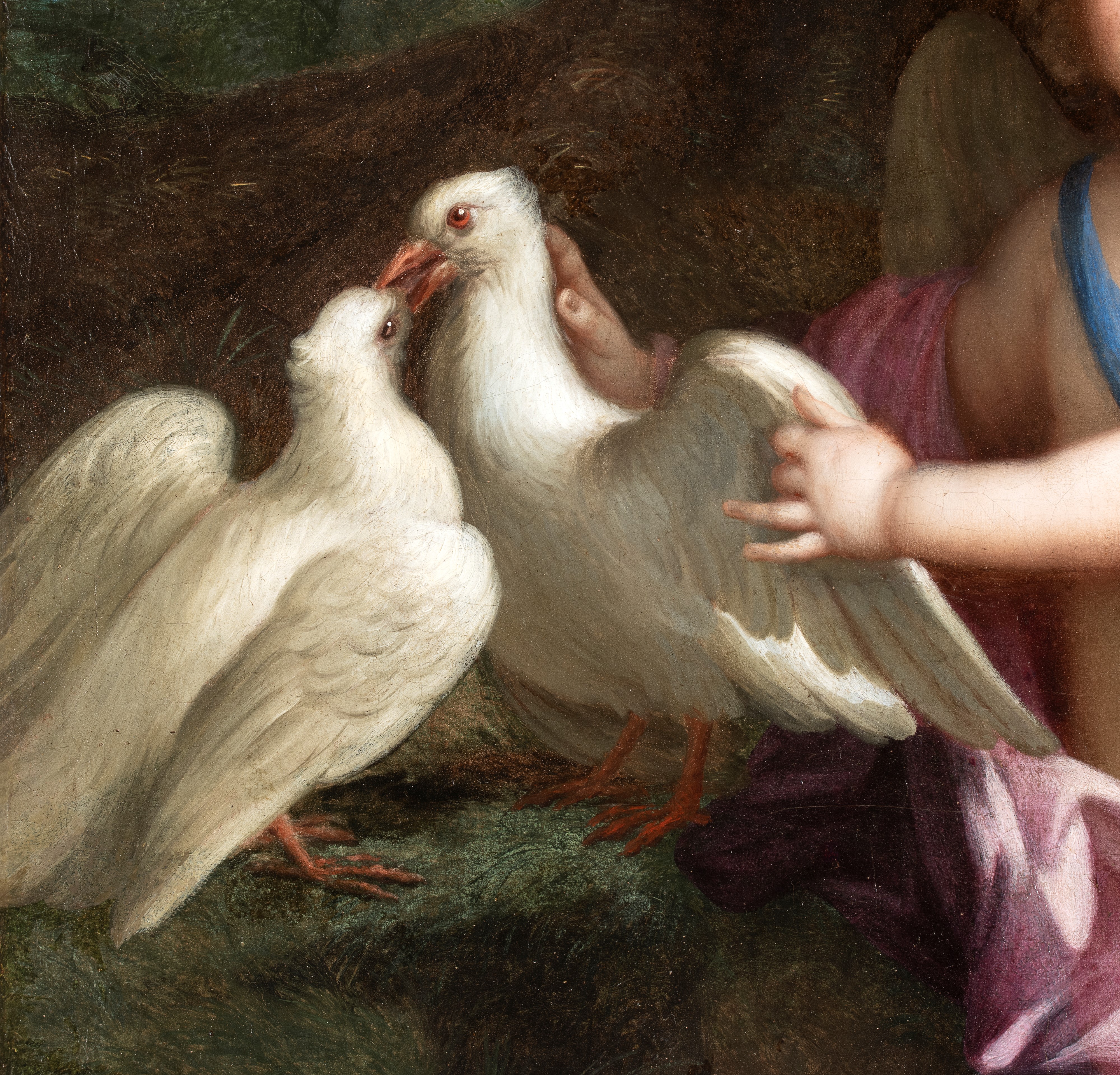 Jean Nocret - Ritratto di Marie Anne de Bourbon nei panni di Amore, olio su tela