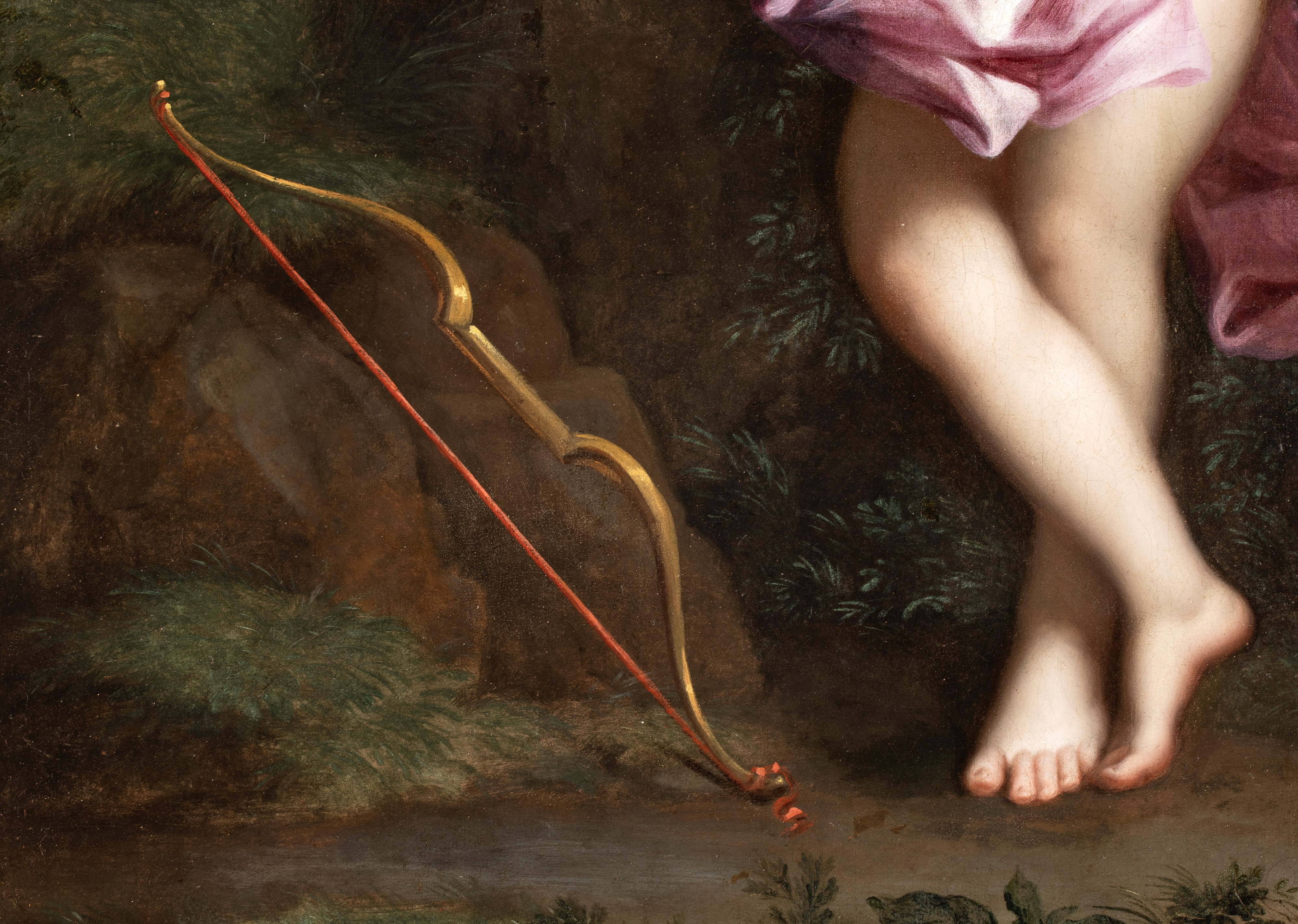 Jean Nocret - Ritratto di Marie Anne de Bourbon nei panni di Amore, olio su tela