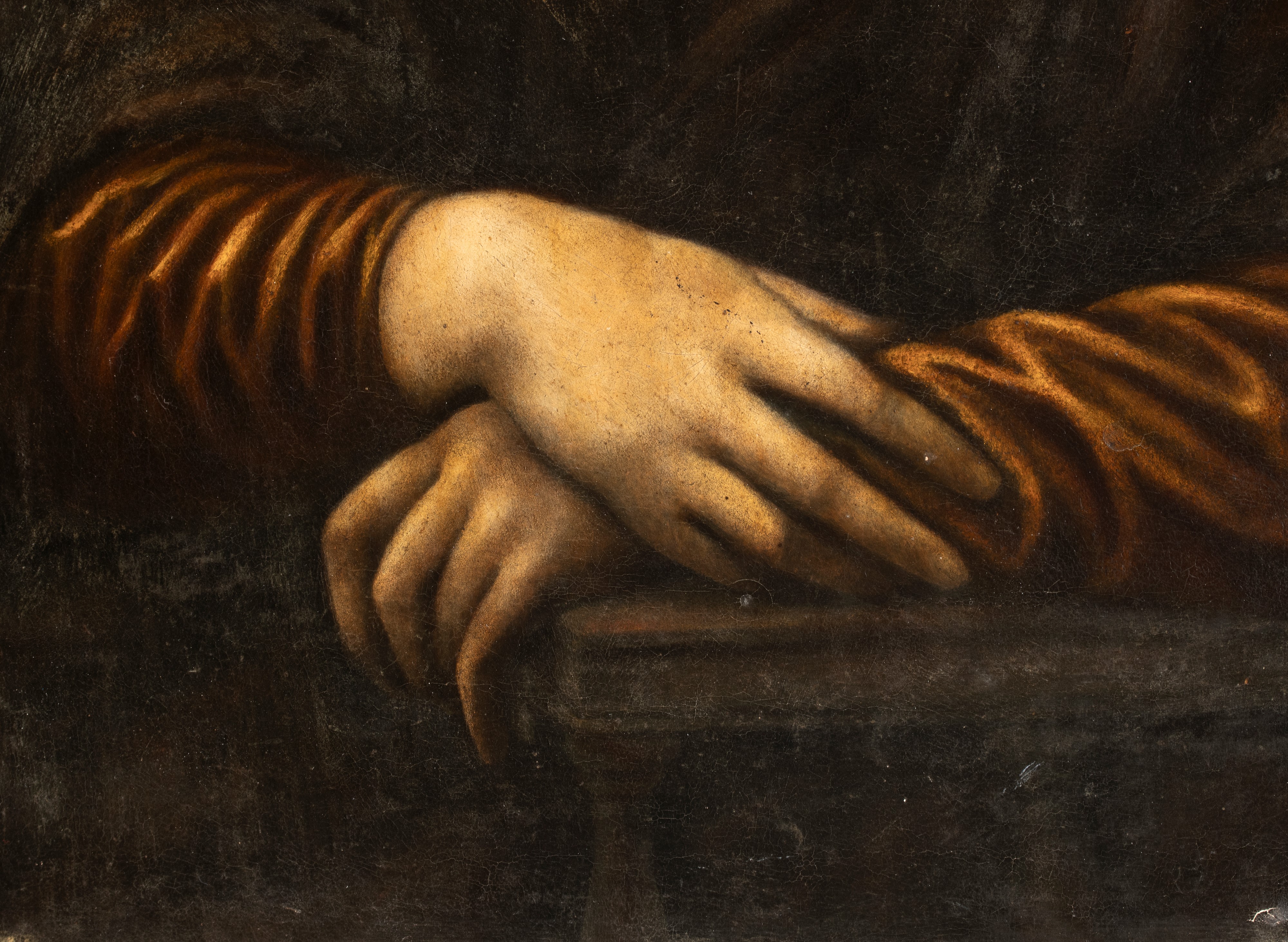 Leonardo da Vinci - La Gioconda, olio su tela con cornice