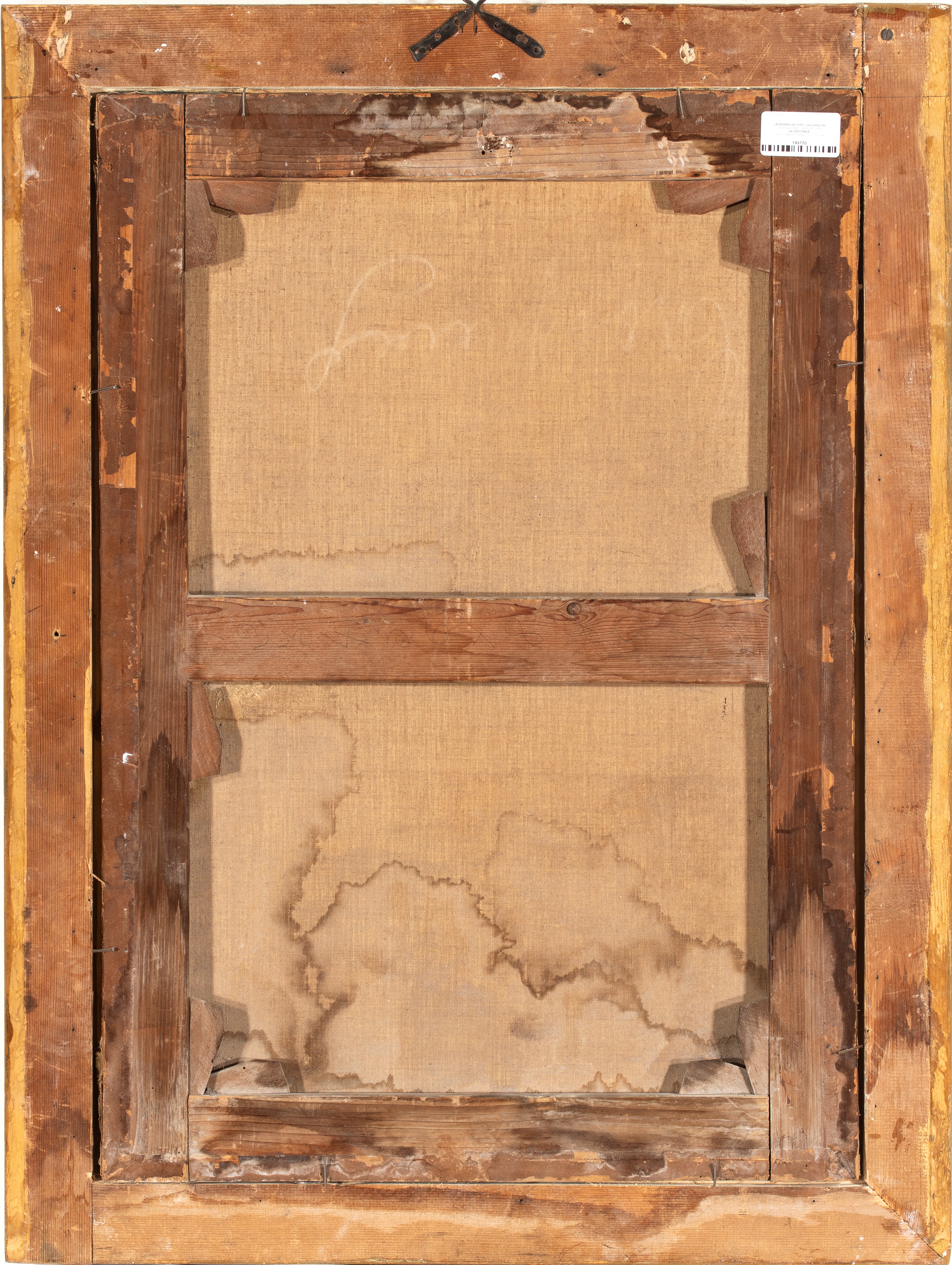 Leonardo da Vinci - La Gioconda, olio su tela con cornice
