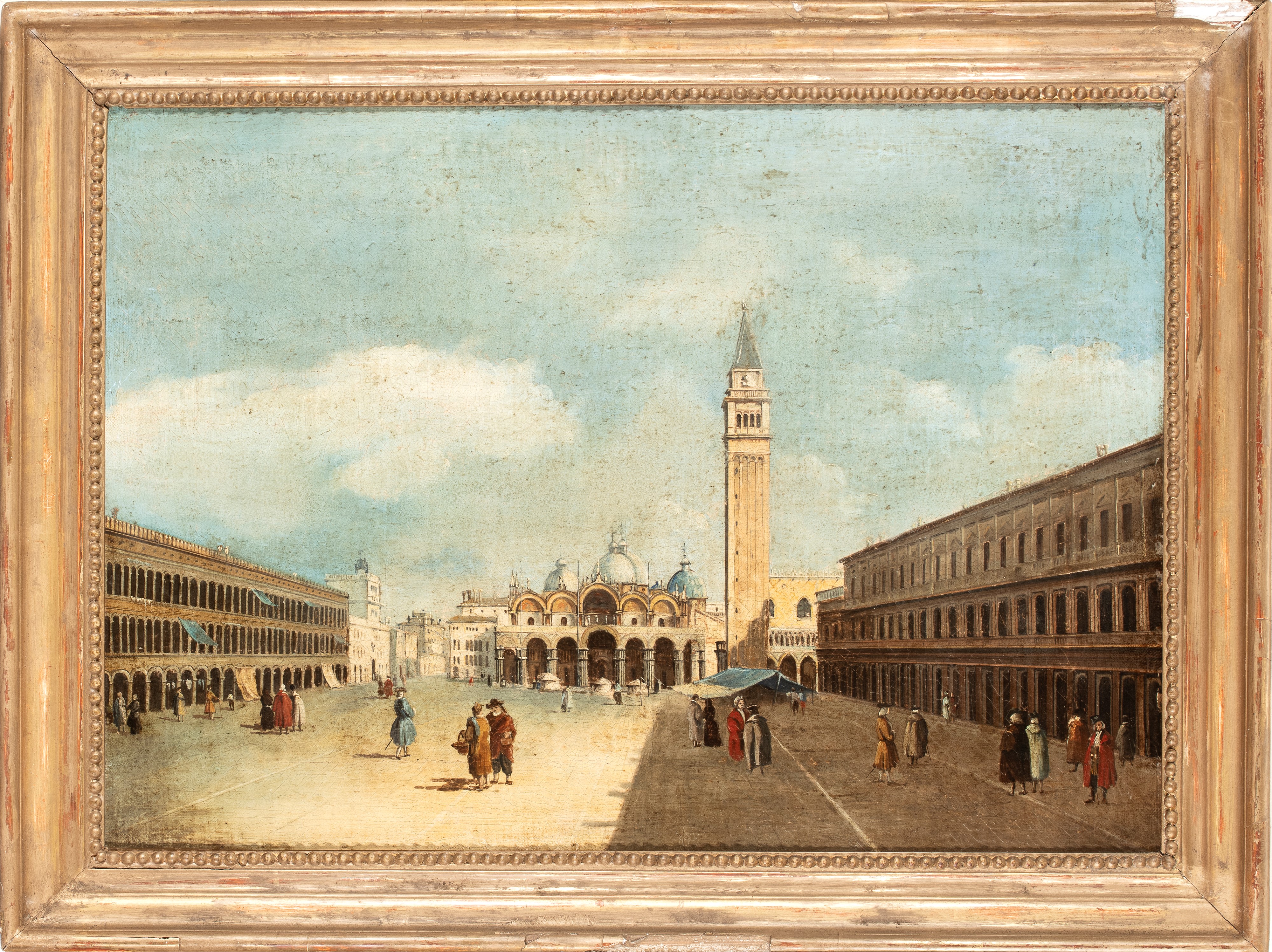 Giovanni Antonio Canal Detto il Canaletto - Veduta di piazza San Marco verso la Basilica