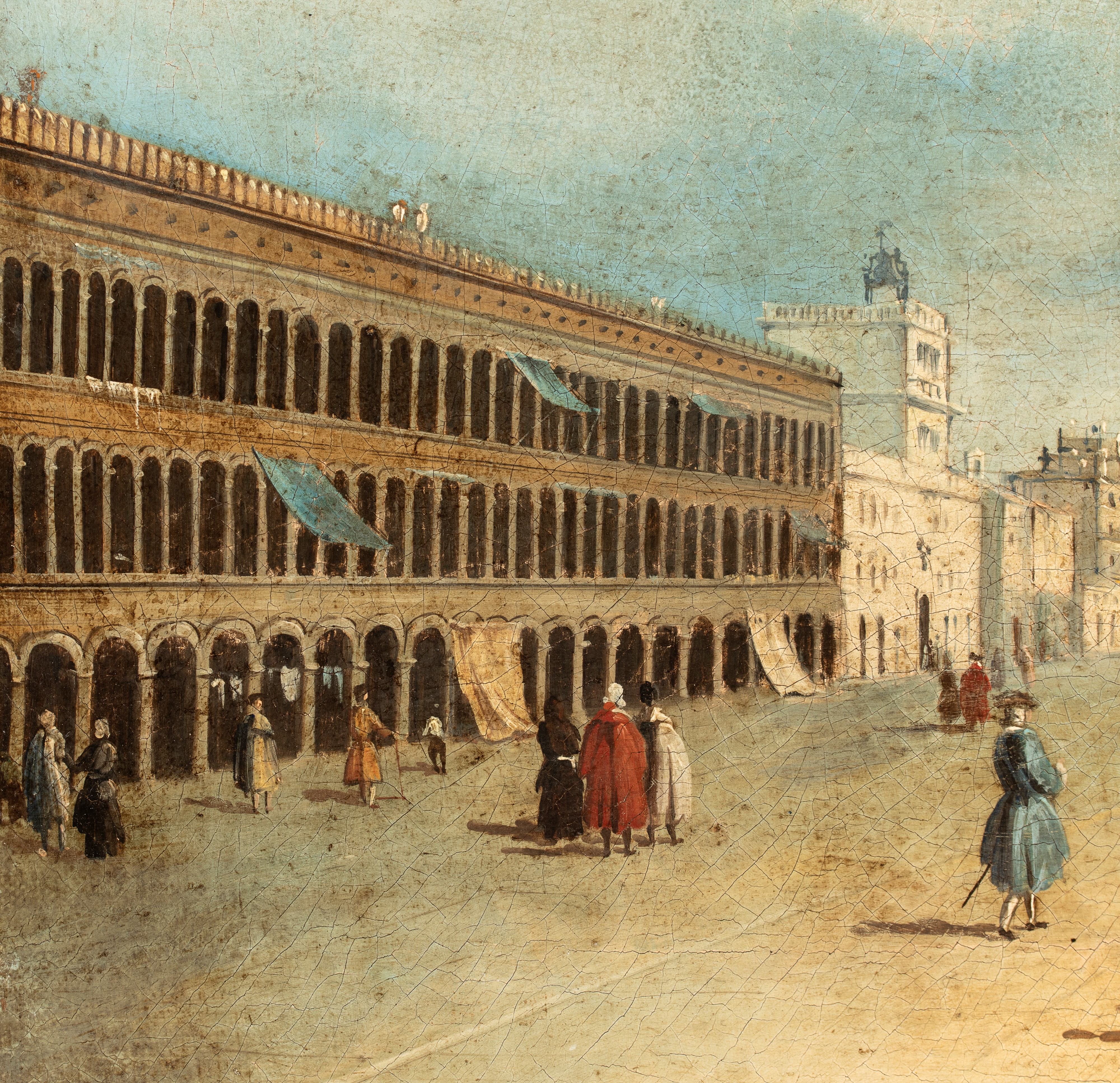 Giovanni Antonio Canal Detto il Canaletto - Veduta di piazza San Marco verso la Basilica
