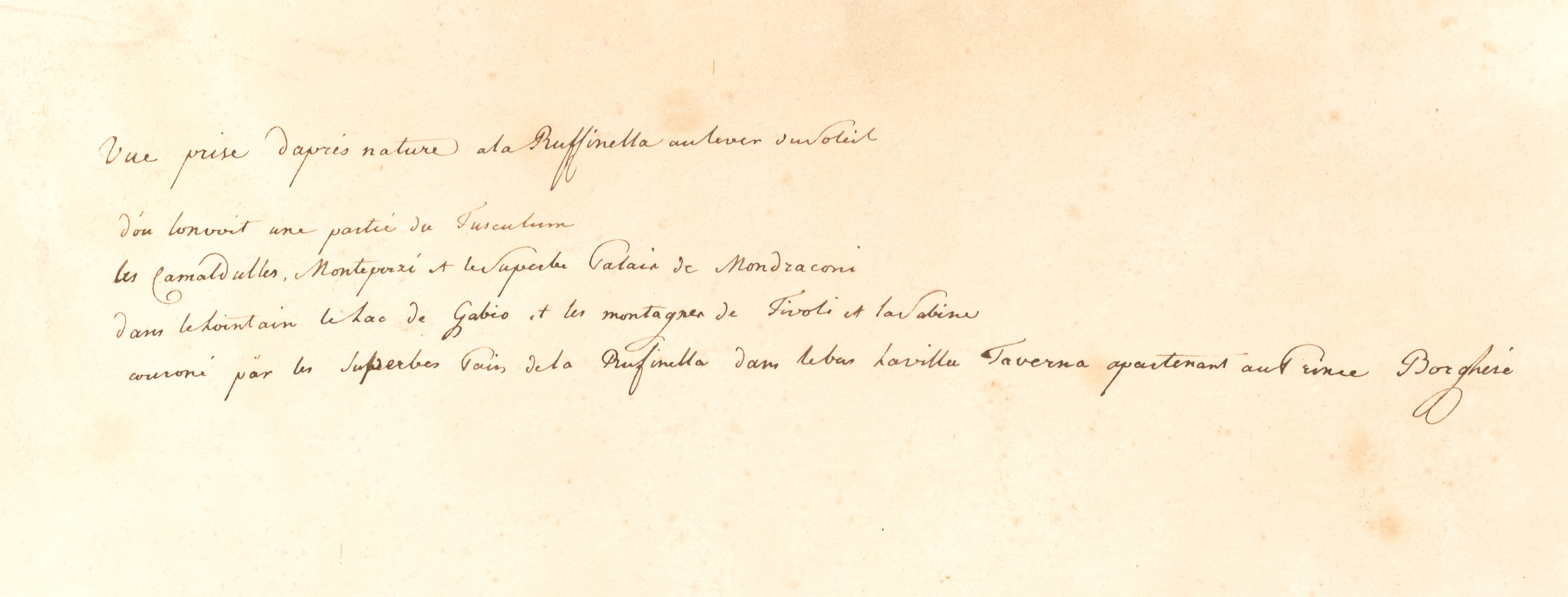 Franz Kaisermann - Veduta della campagna romana dal boschetto di Villa Taverna
