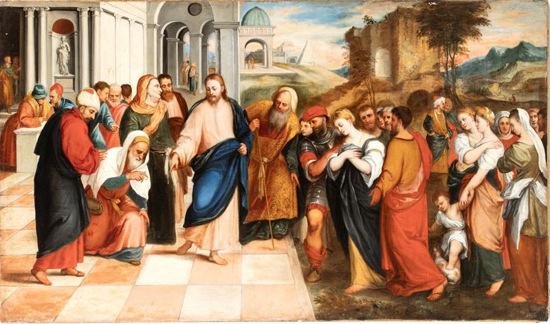 Bonifacio De' Pitati Detto Bonifacio Veronese - Cristo e l'adultera