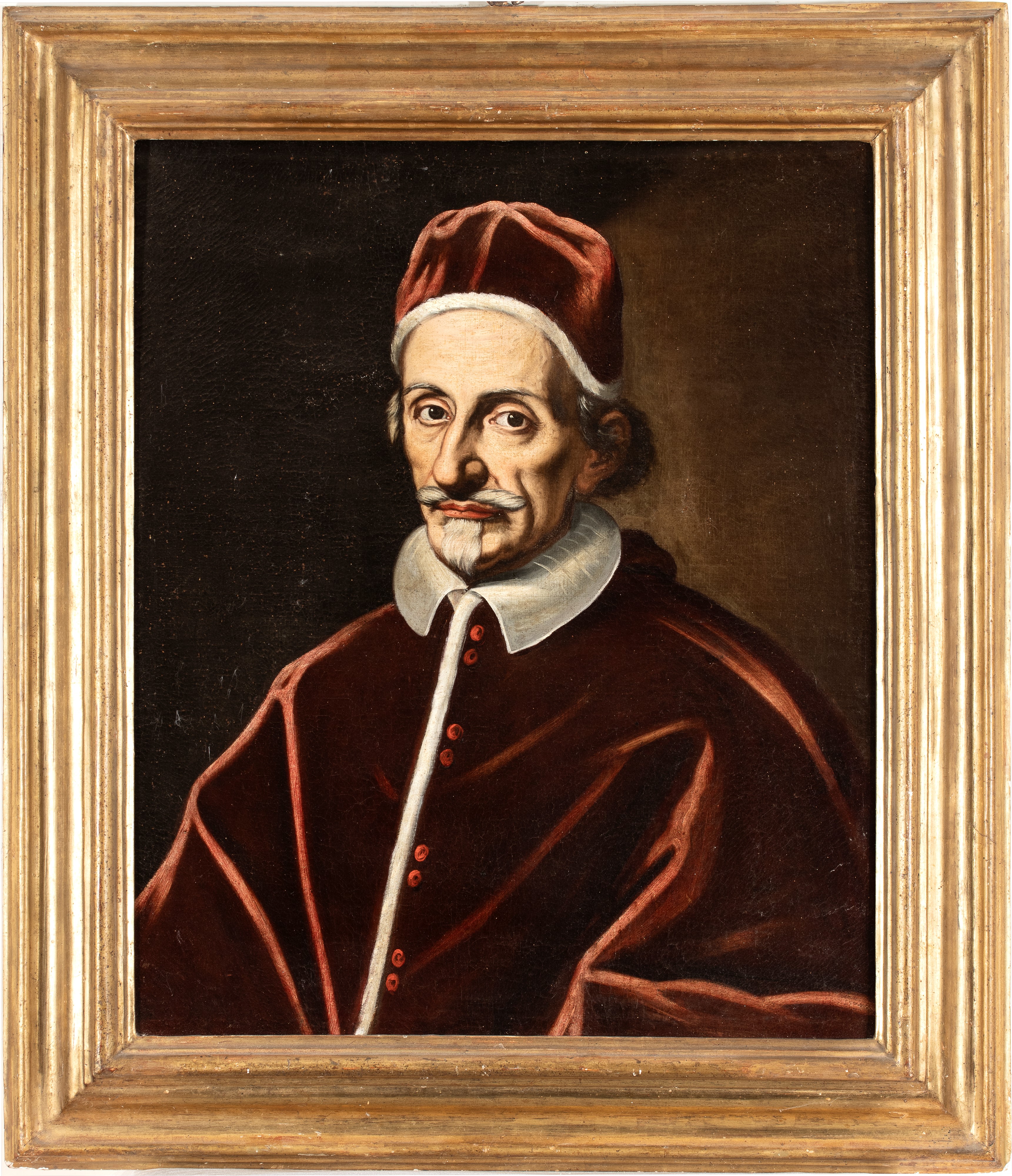 Artista Attivo a Roma, Seconda Metà XVII Secolo - Ritratto di papa Innocenzo XI, olio su tela