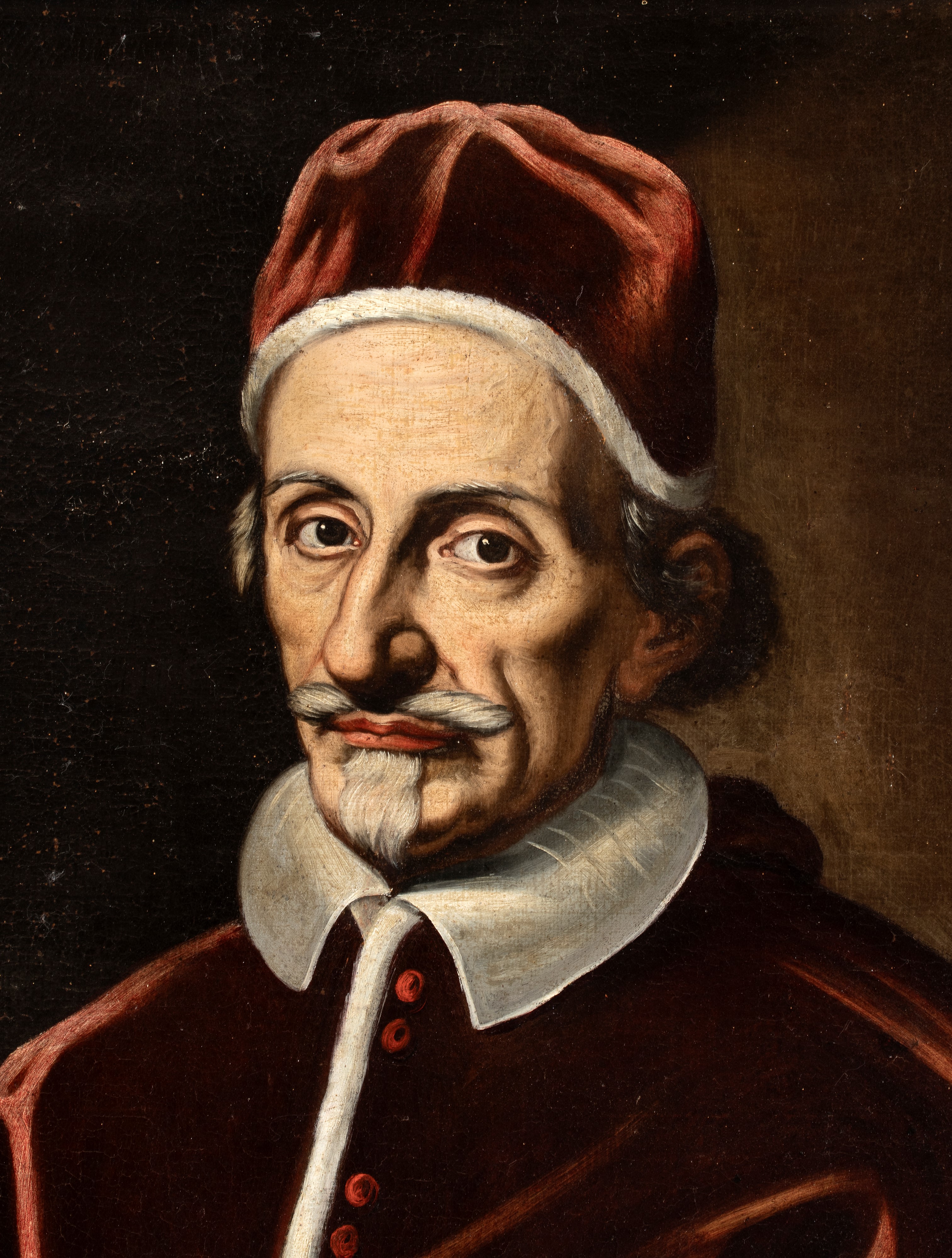 Artista Attivo a Roma, Seconda Metà XVII Secolo - Ritratto di papa Innocenzo XI, olio su tela
