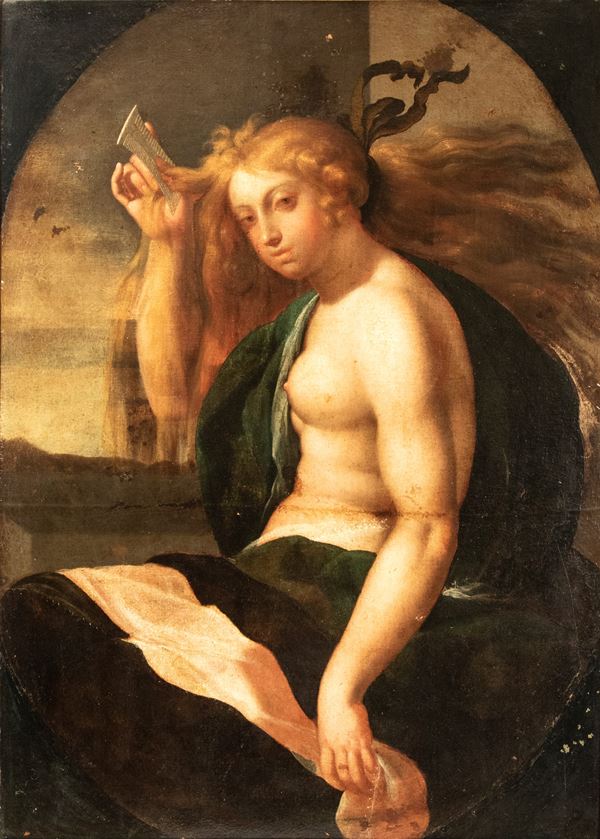 Artista attivo a Roma, XVII secolo - Penitent Magdalene