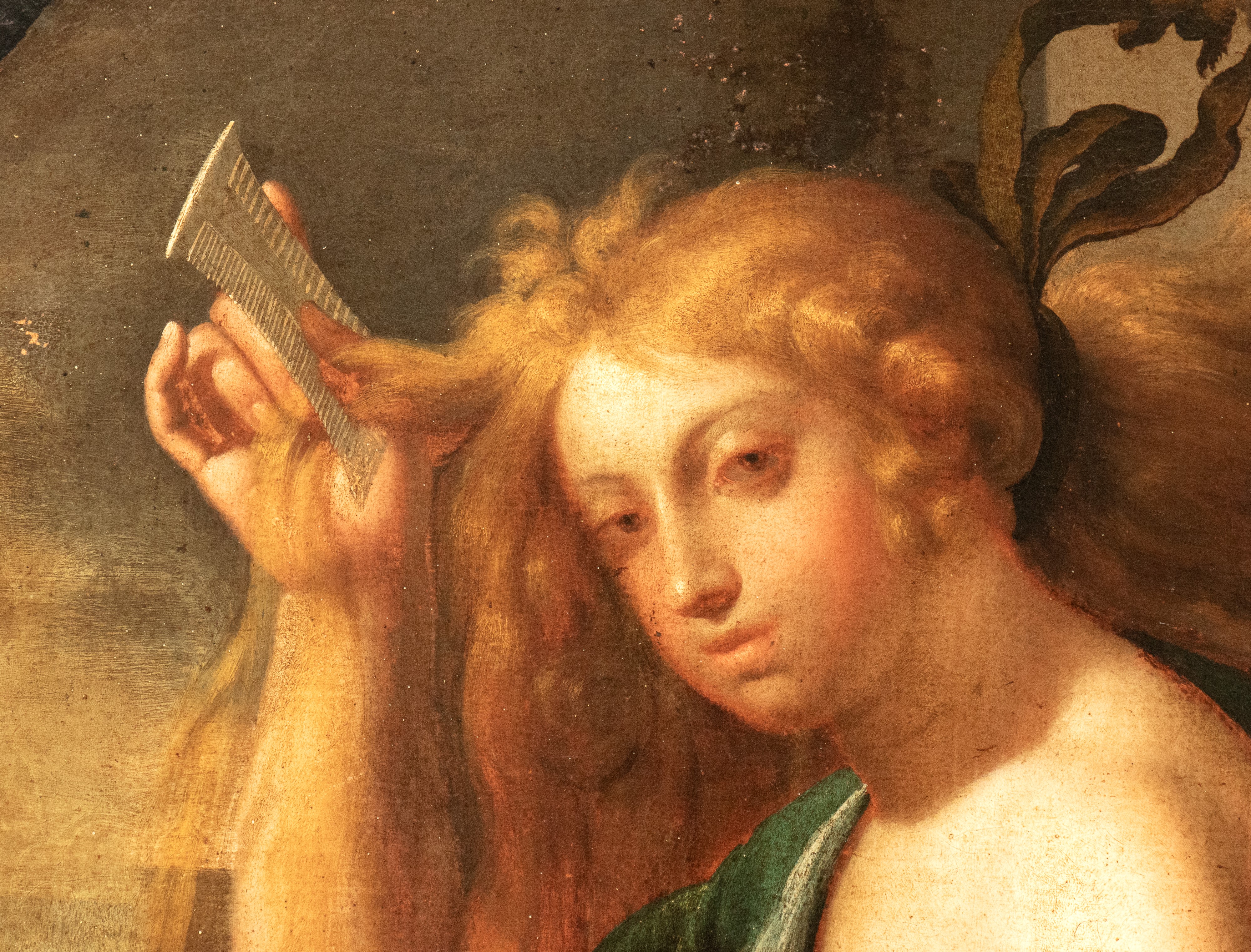 Artista Attivo a Roma, XVII Secolo - Maddalena penitente, olio su tela (120x87 cm)