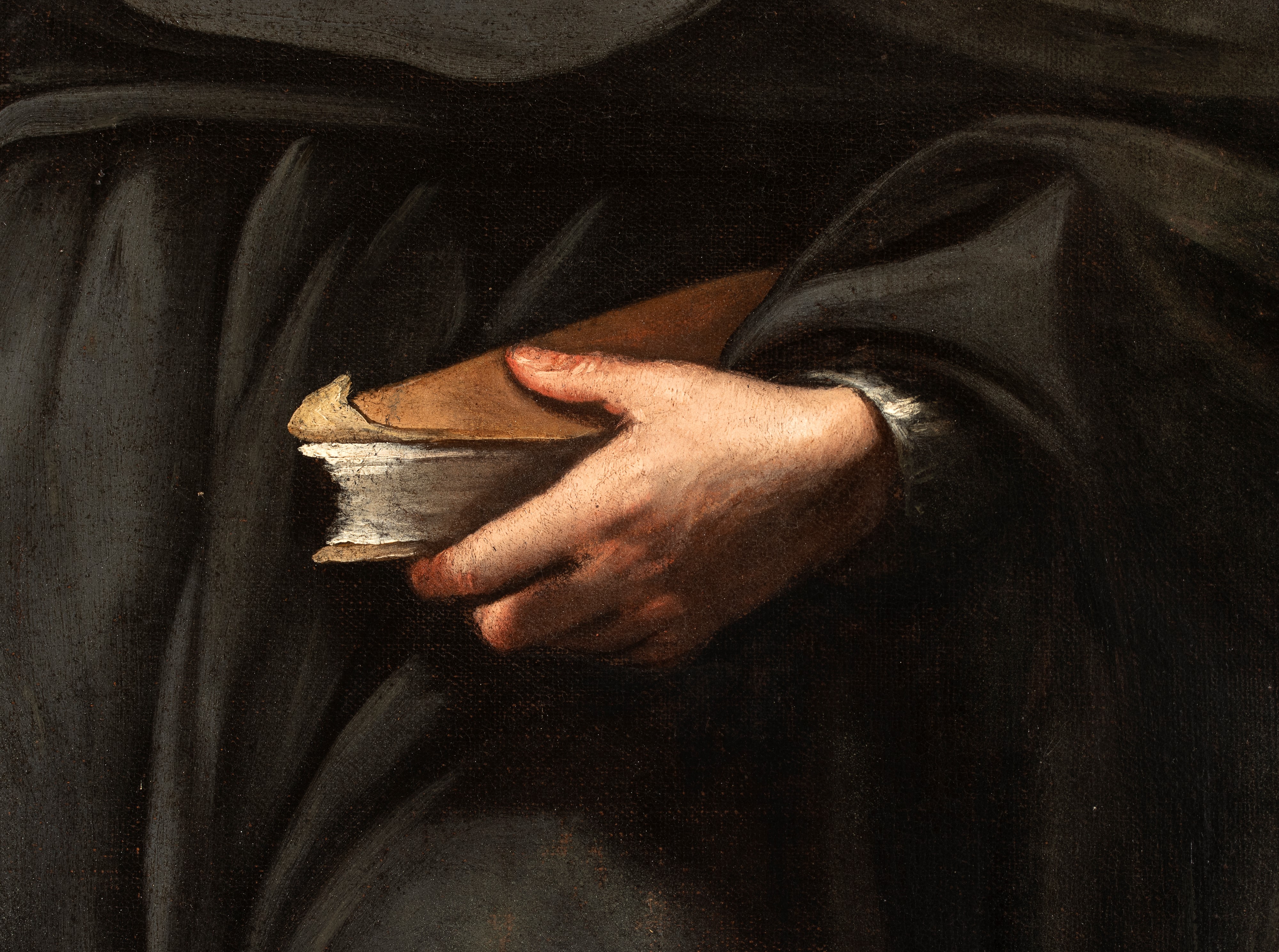 Scuola Napoletana, XVII Secolo - San Guglielmo d’Aquitania, olio su tela