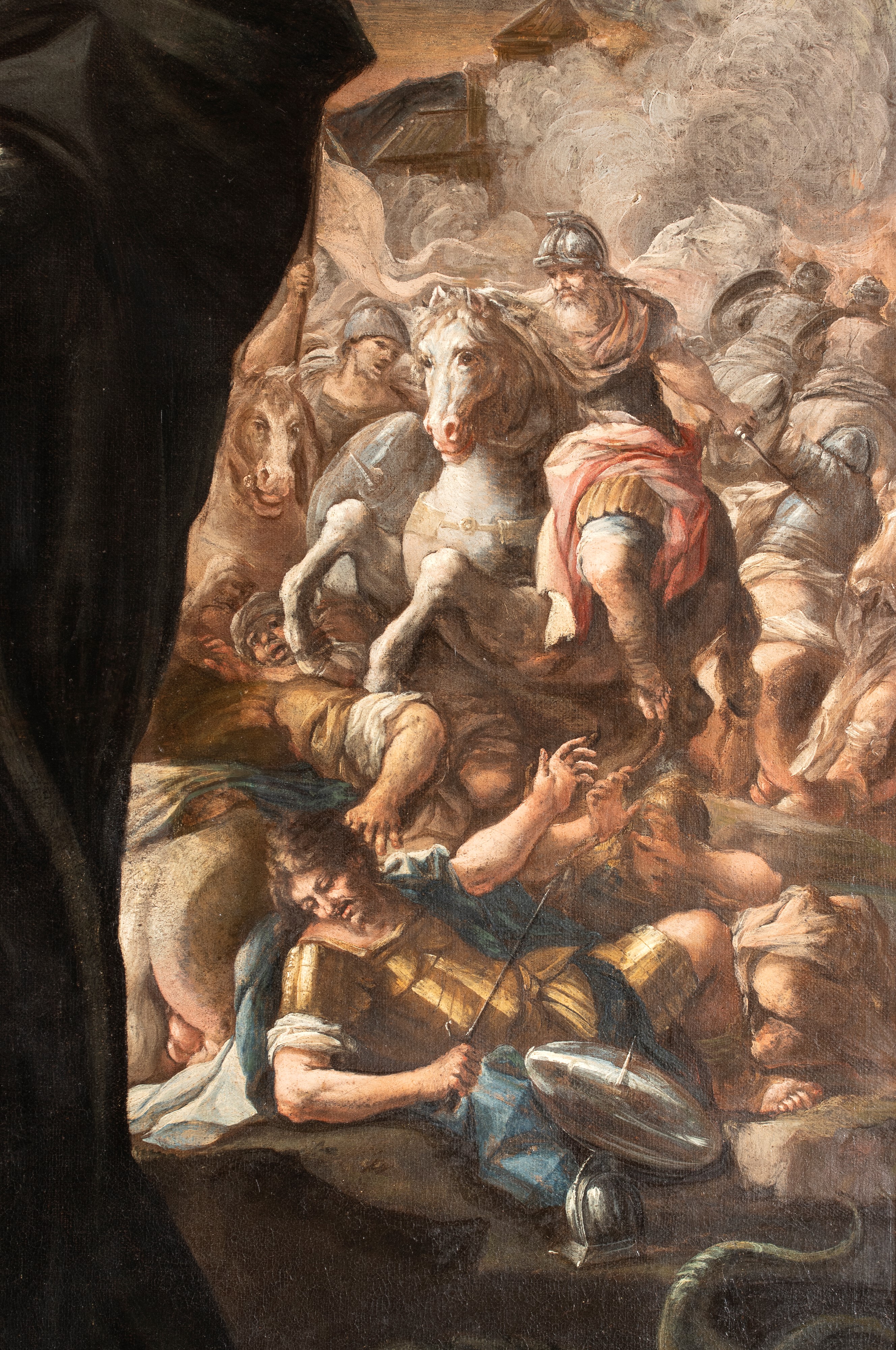 Scuola Napoletana, XVII Secolo - San Guglielmo d’Aquitania, olio su tela