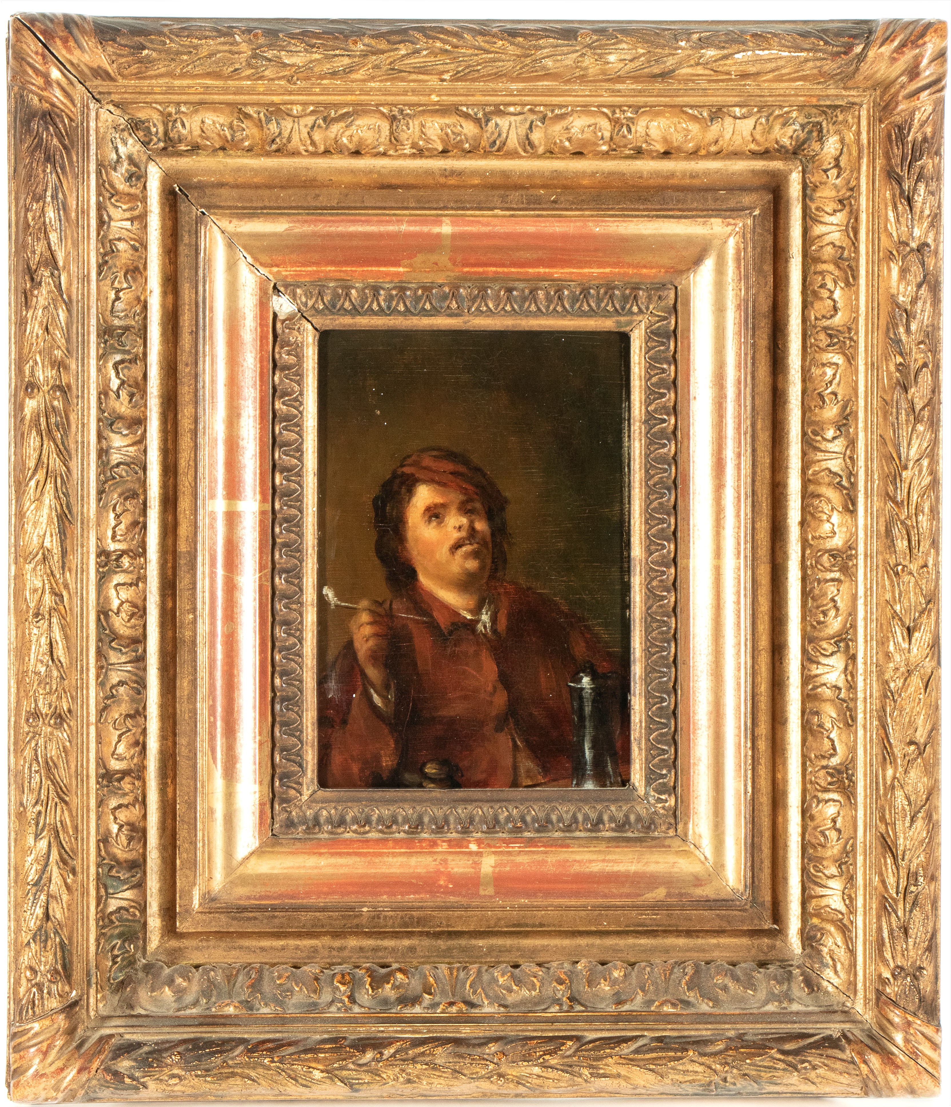 Adriaen Van Ostade - Fumatore di pipa, olio su tavola