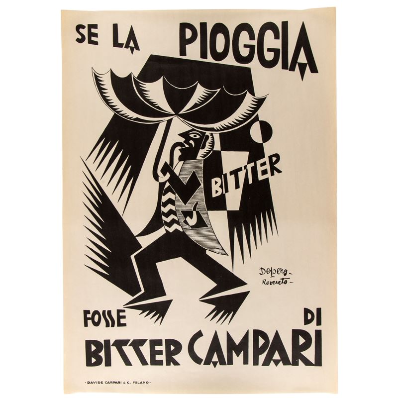 Fortunato Depero - Se la pioggia fosse di Bitter Campari