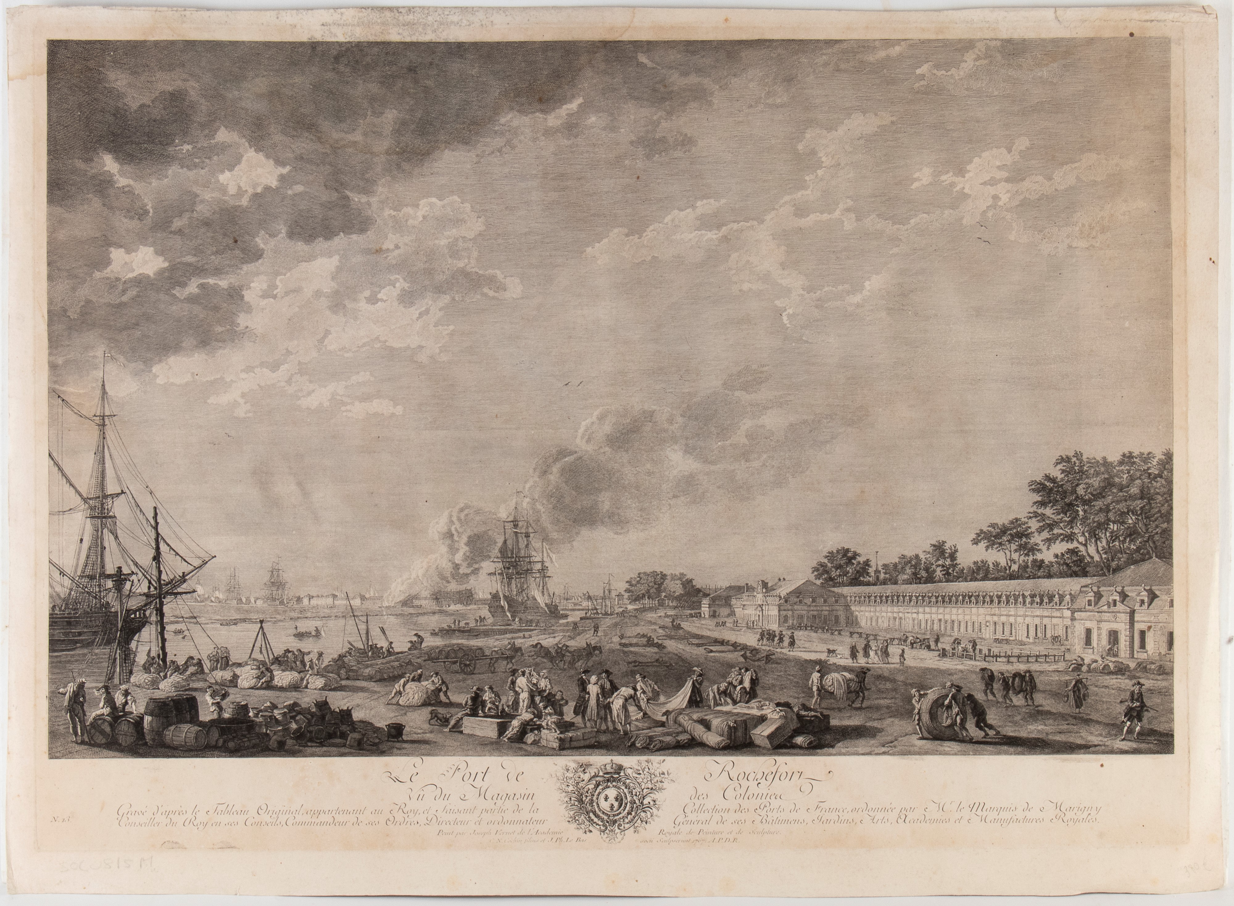 Claude Joseph Vernet - Les Ports de mer de la France: L’entrée du port de Marseille; Le port de R...