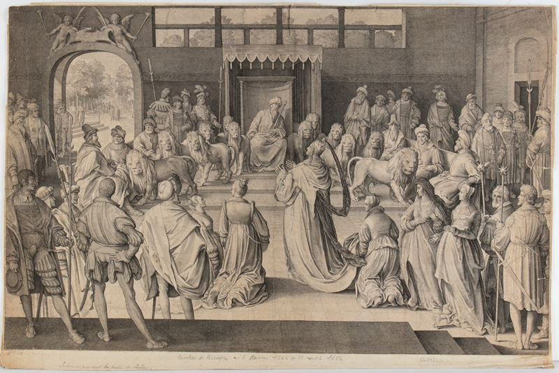 Nicolas De Bruyn - La regina di Saba davanti a Salomone