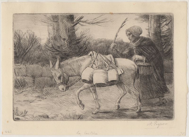 Alphonse Legros - Laitiere a Boulogne