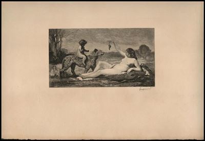 La Femme au tigre (acquaforte e puntasecca)