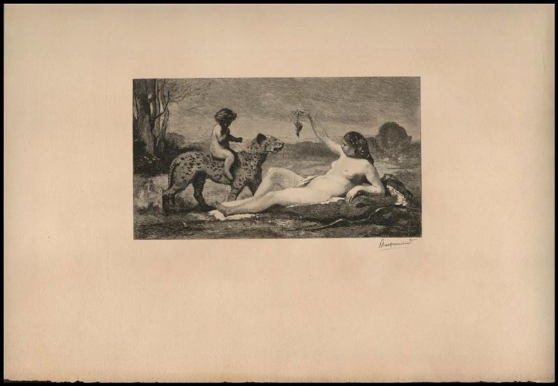 féLIX Bracquemond - La Femme au tigre