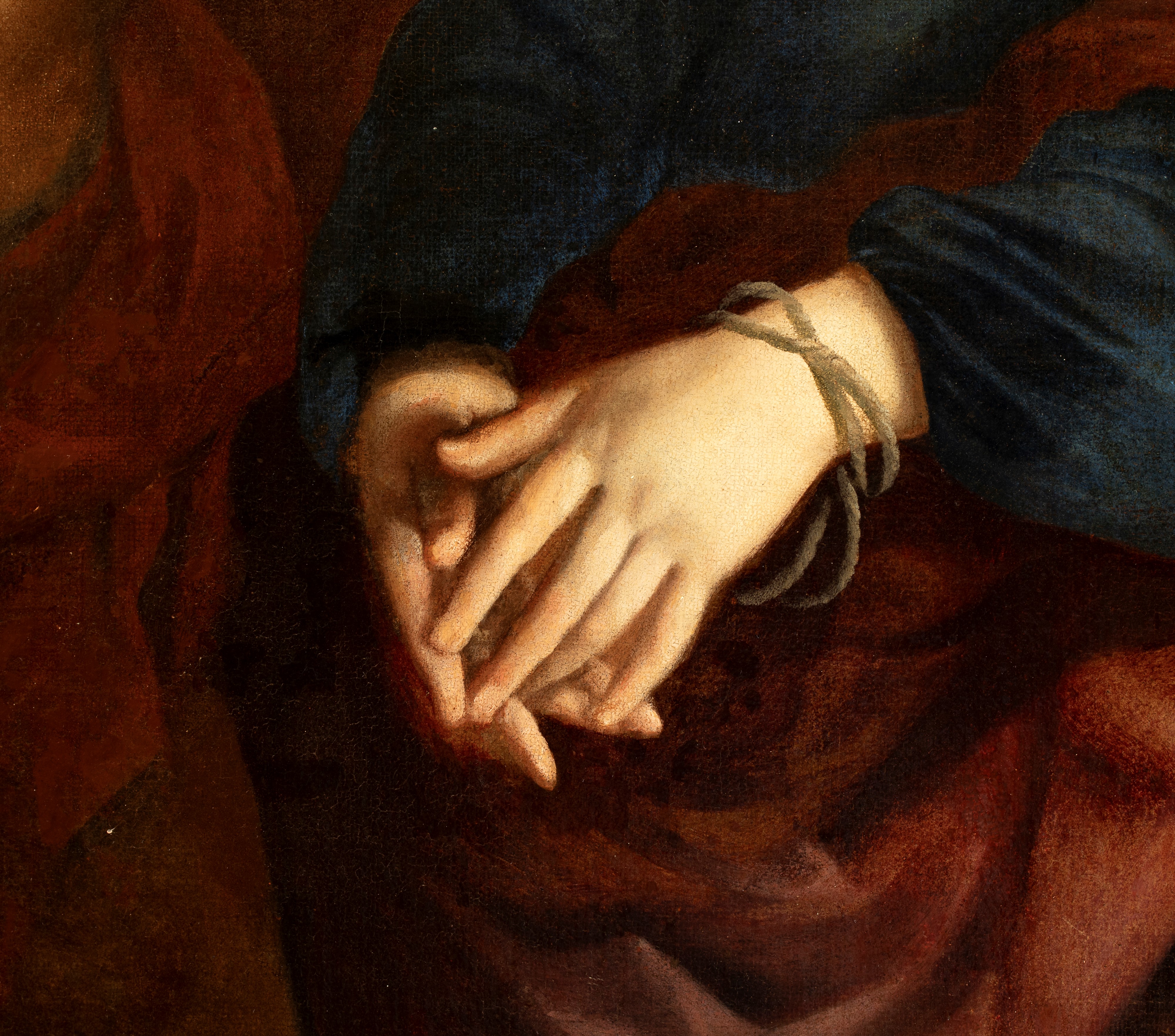 Artista Attivo a Napoli, XVII Secolo - Martirio di Santa Lucia, olio su tela