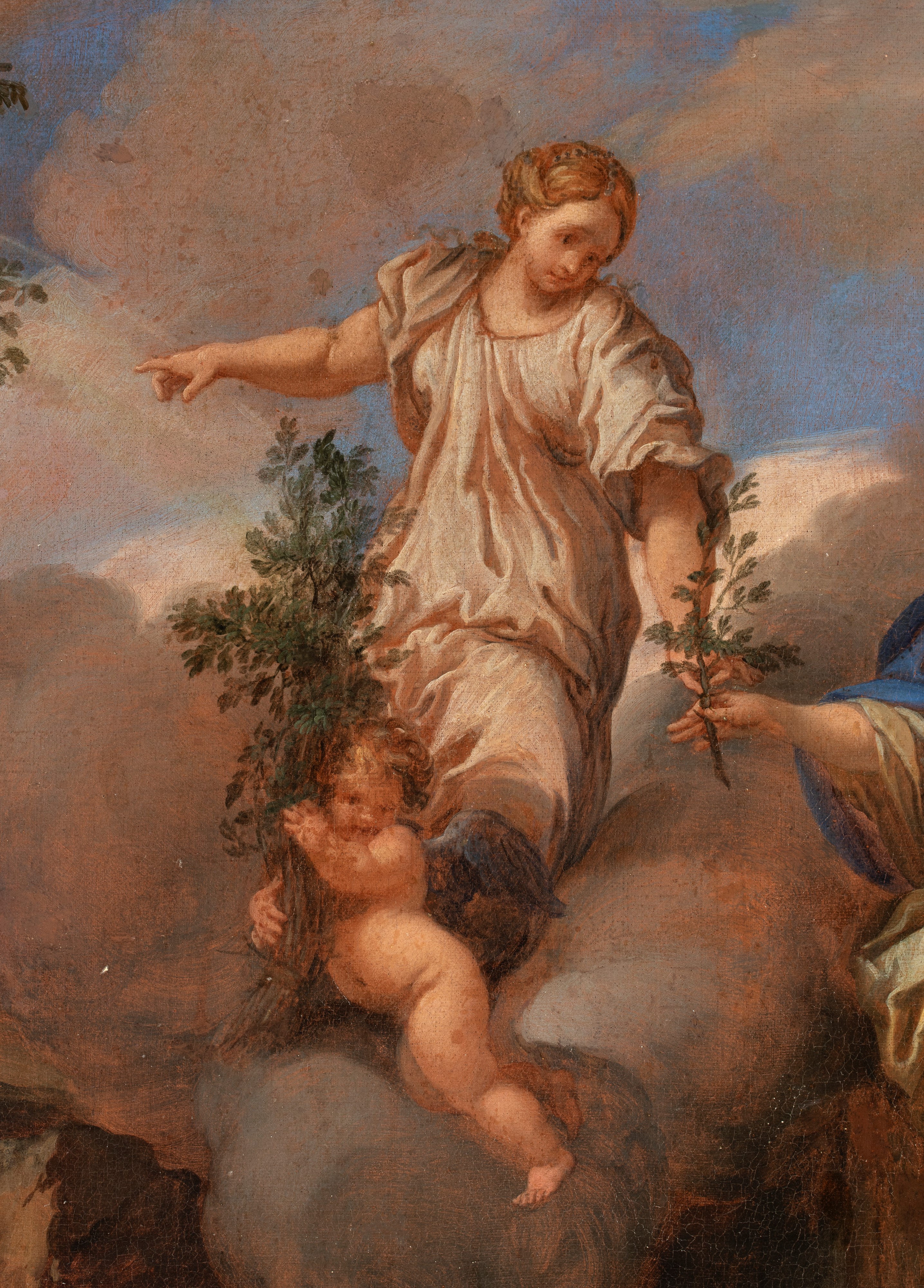 Artista Attivo a Roma, Seconda Metà XVII Secolo - Scena allegorica, olio su tela