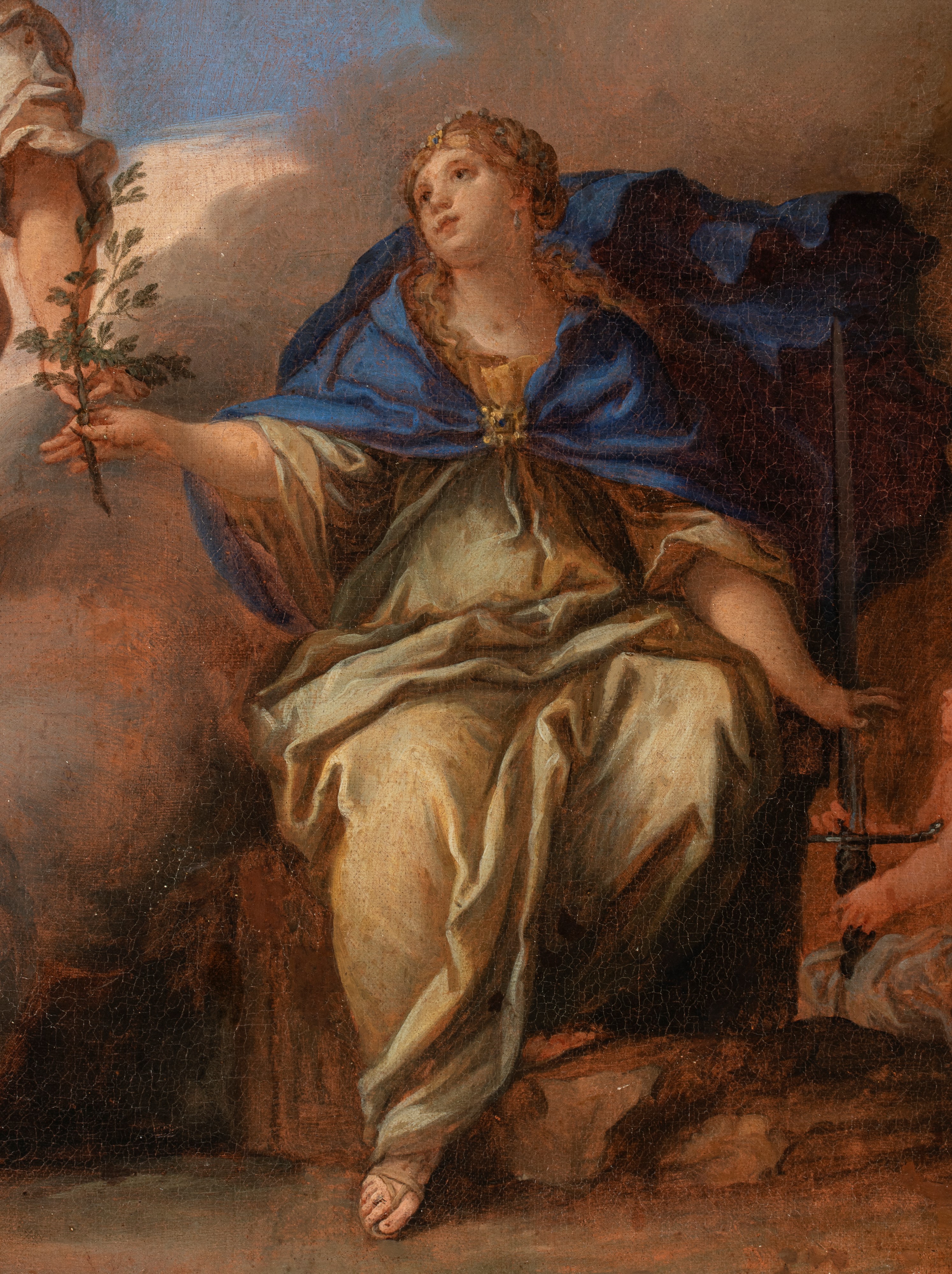 Artista Attivo a Roma, Seconda Metà XVII Secolo - Scena allegorica, olio su tela