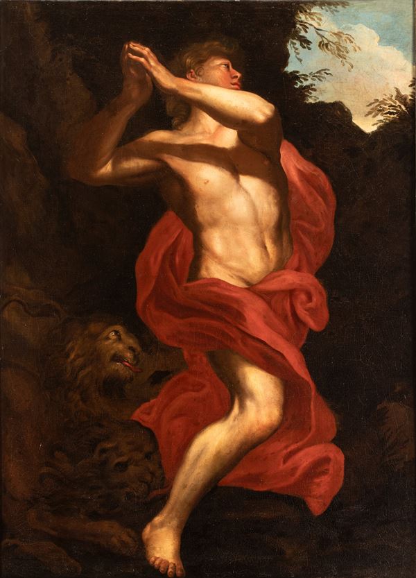 Artista attivo a Roma, XVII secolo - Daniel in the Lions’ Den