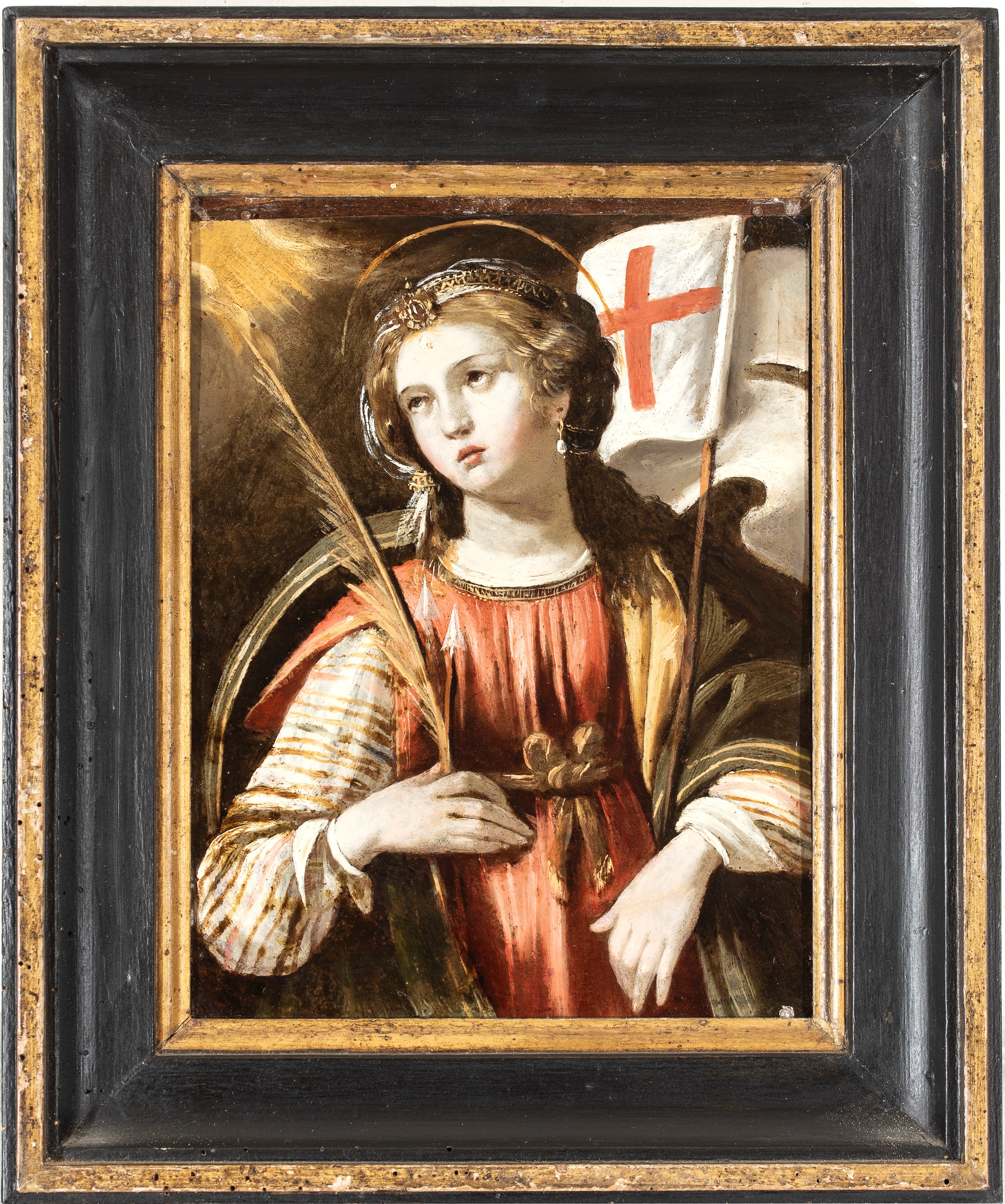 Artista Emiliano, Fine XVI - Inizio XVII Secolo - Sant’Orsola martire, olio su tavola