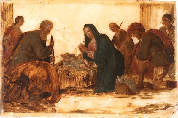 Artista toscano, XVII secolo - Adoration of the Shepherds