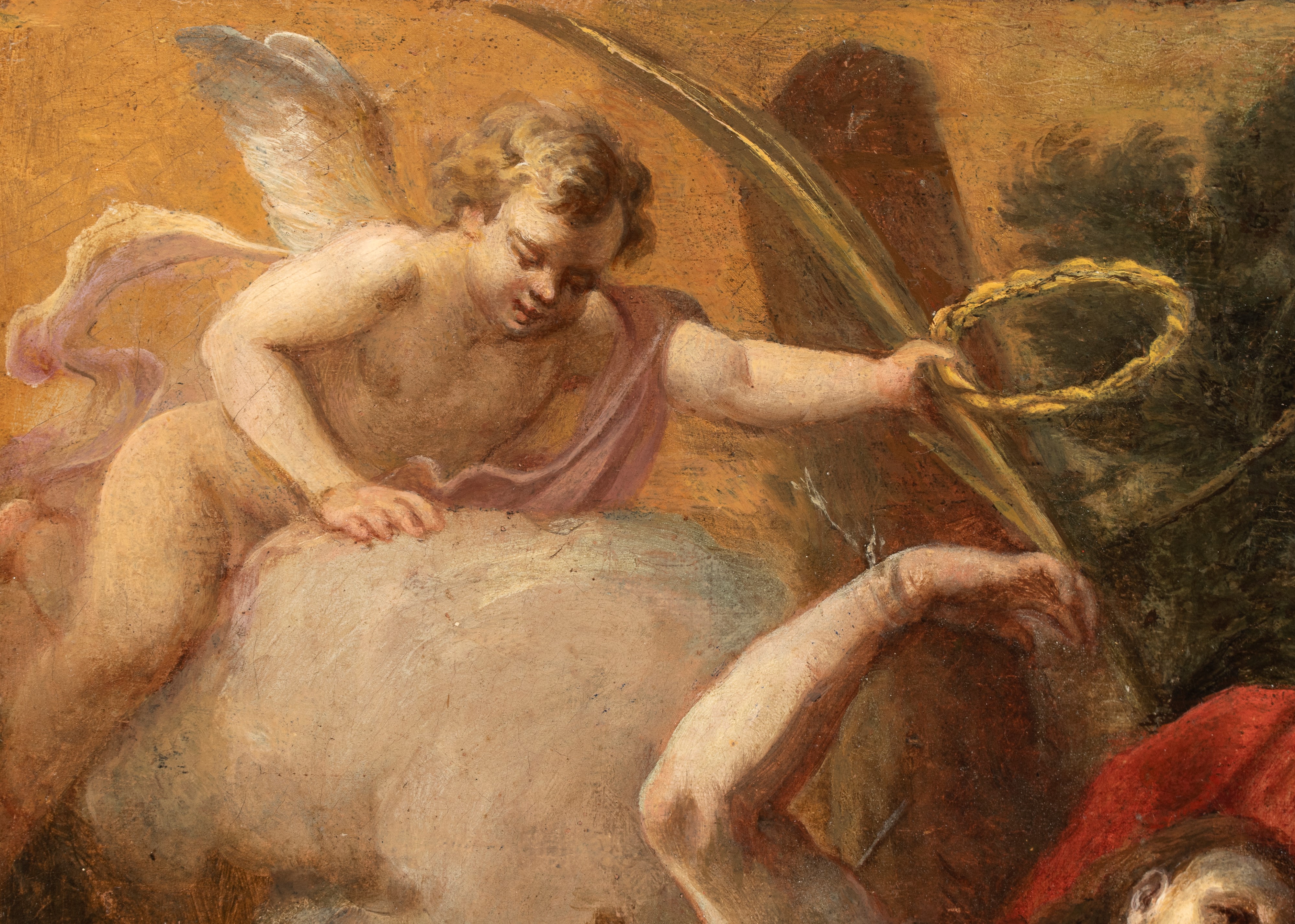 Artista Attivo a Roma, XVIII Secolo - Martirio di San Sebastiano, olio su tela